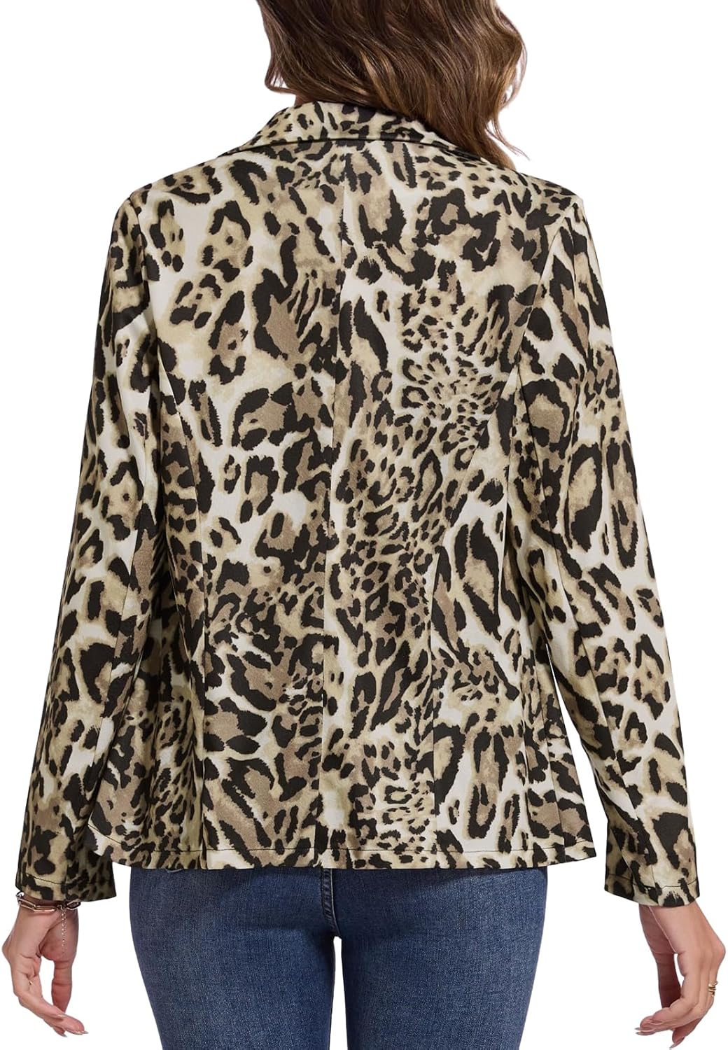 MINTLIMIT Women's Graphic Print Blazer Casual Long Sleeve Notch Lapel Button Open Front Colorful Jacket Blazers with Pockets - Image 7