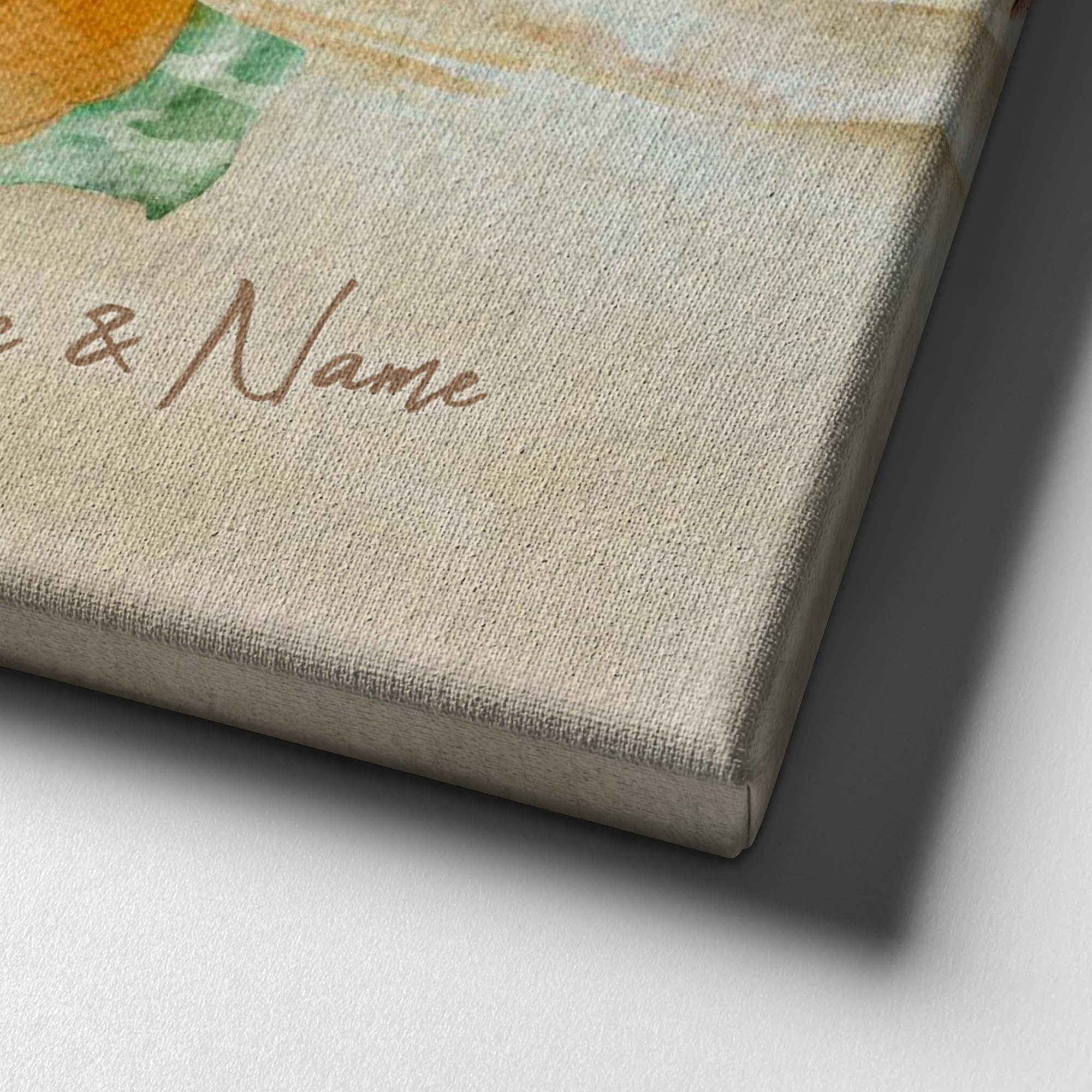 Liebesleinwand Personalisiertes Geschenk für Partner Geschenk Jahrestag, Verlobung, Hochzeitstag | Leinwandbild romantisch gestalten | Wartendes Herz