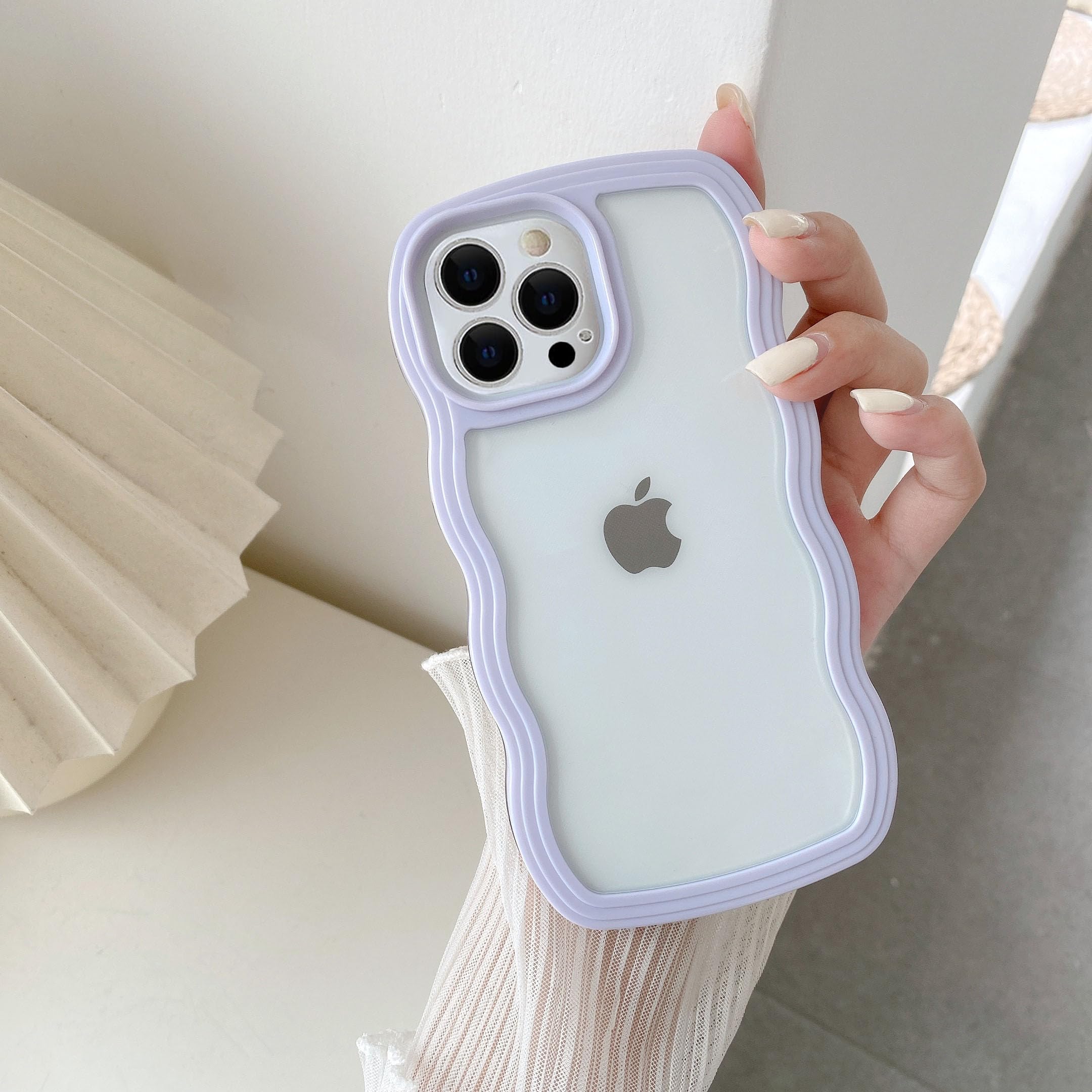 Custodia Essenziale iPhone 12 Pro Max MagSafe Viola Trasparente