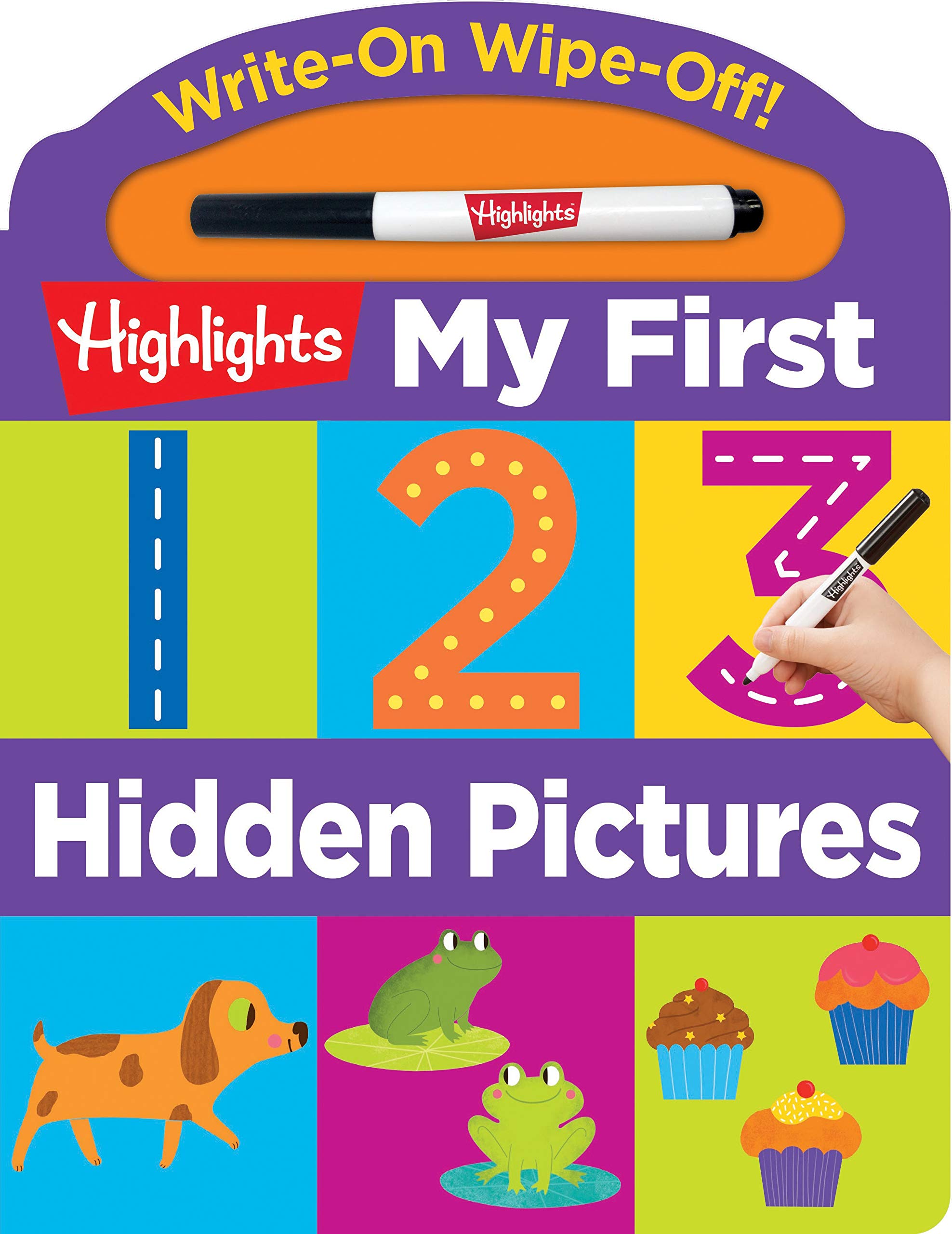 Write-On Wipe-Off: My First 123 Hidden Pictures (Highlights My First Write-On Wipe-Off Board Books)