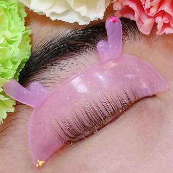 Korea Lash Lift Flat Shields Korean Flat Shield 1mm Thin Eyelash Lift Pad For NO.1 Perm Soften Eyelashes 100% Self-sticky Lifting Shield For Salon Flatter Glueless Pads For Perming Lash Jelly Pink