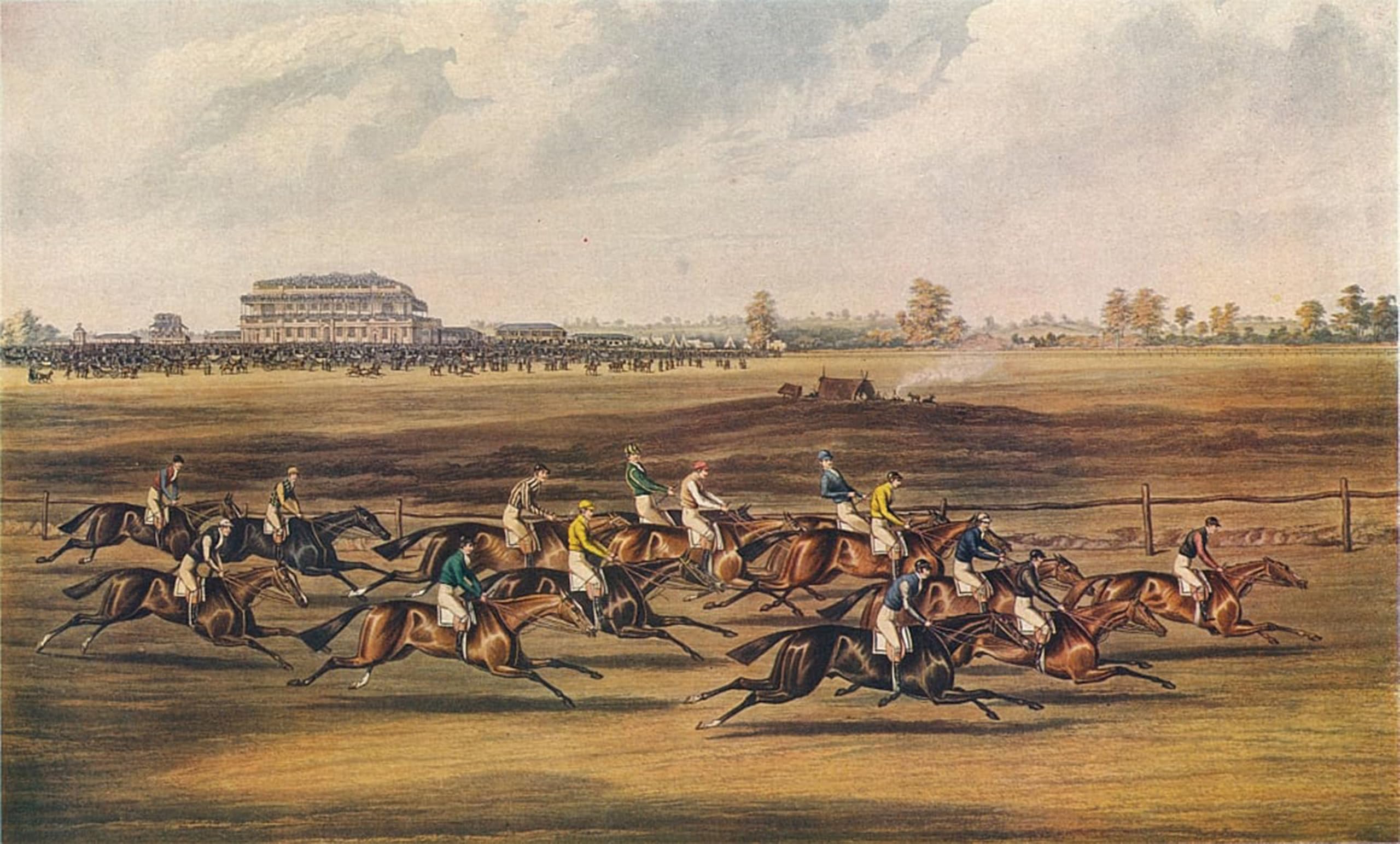 ARTXLXXBN Famous Art Print Poster Vintage Wall Art Race for the Great St Leger Stakes Approbation off in Good Style by Pollard Canvas Art Poster for Home Decor 60x90cm