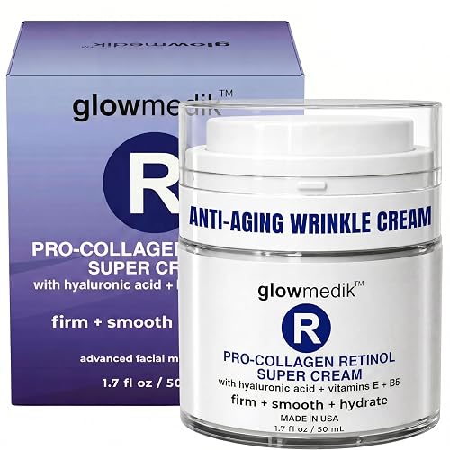 Glowmedik Pro-Collagen Retinol Cream for Face - Anti-Aging Face Moisturizer