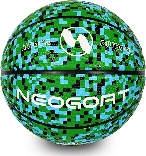 Miniatura 15 de Pelota de baloncesto para niños y jóvenes tamaño 4/5 25.5/27.5", Pelota de baloncesto de goma gruesa y duradera de alto rebote NEOGOAT tamaño 4/5 de