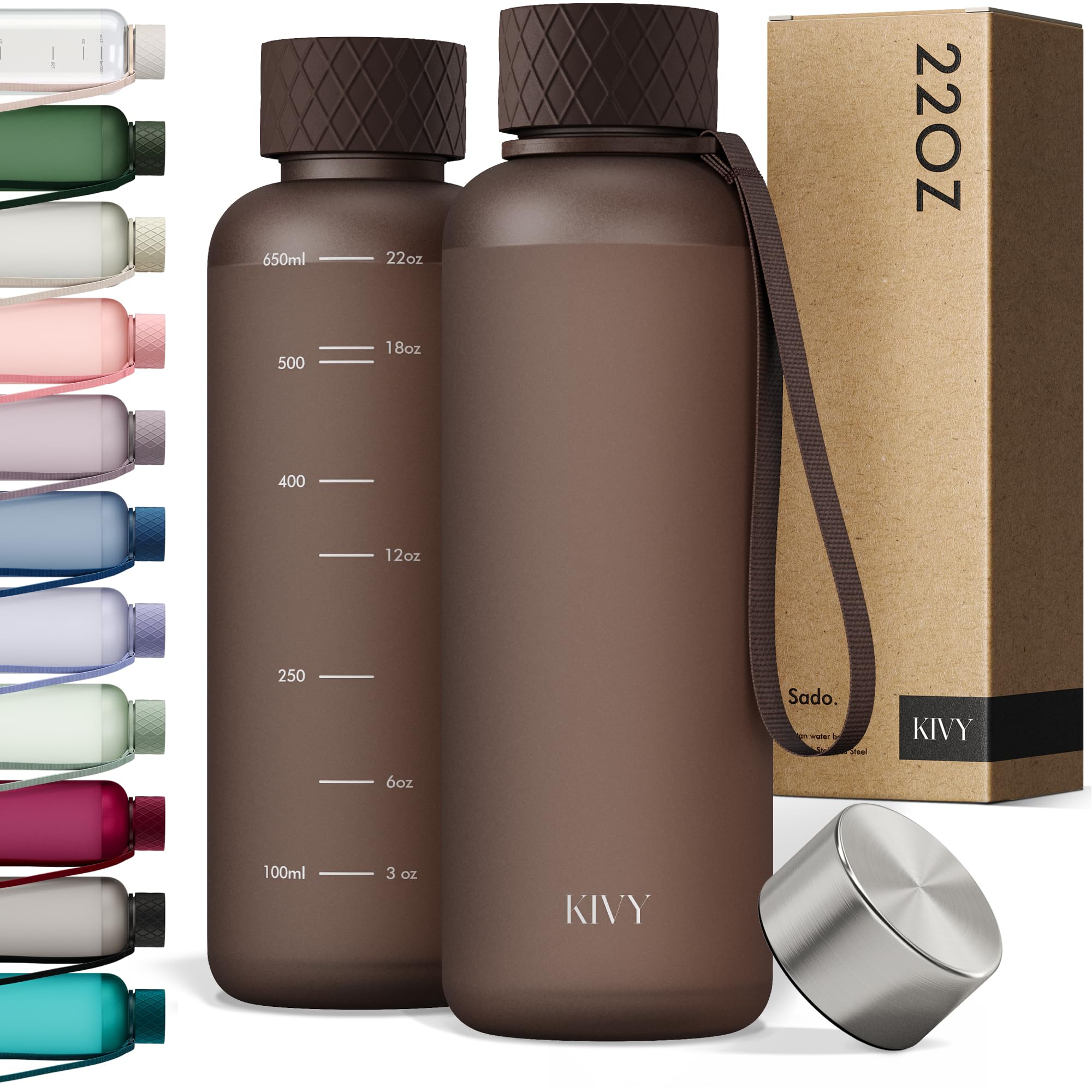 KIVY Tritan Drinking Bottle 650 ml Leak-Proof and Dishwasher Safe