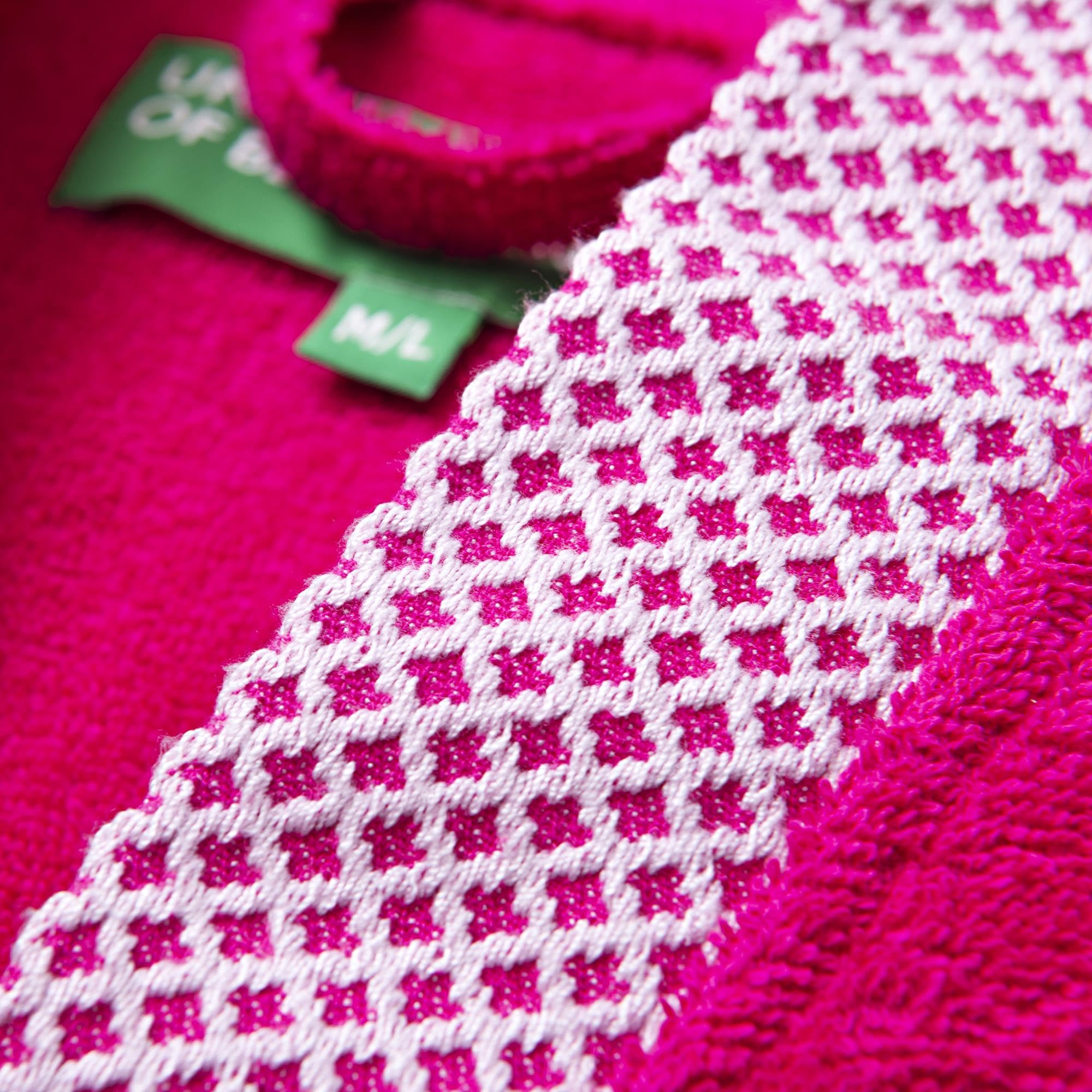 Albornoz 380gsm 100% algodón con ribete jacquard Summer Benetton