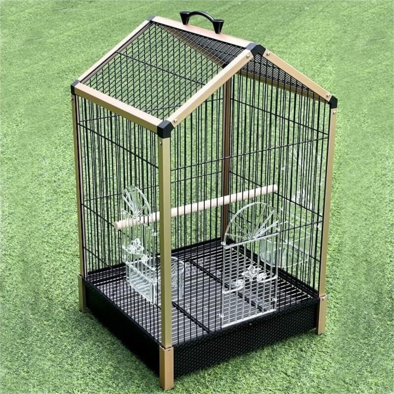 Amazon | 鳥かご 鳥 ケージ 鳥籠 錬鉄製鳥かご ポータブル金属製鳥
