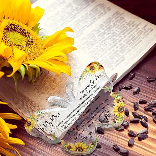 Miniatura 5 de Jetec Regalos para el día de la madre para mamá, regalo de cumpleaños, placa de regalo de hija, hijo, agradecido, Navidad, San Valentín, cumpleaños,