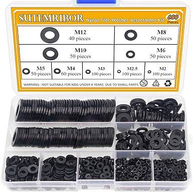 Nylon Flat Washer Assortment Set Nylon Flat Washer Assortment Set