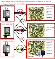 Vista 3 de Transformador LED de 8 modos de luz LED de 12 V, fuente de alimentación de clase 2, transformador de bajo voltaje, adaptador de enchufe de EE. UU.