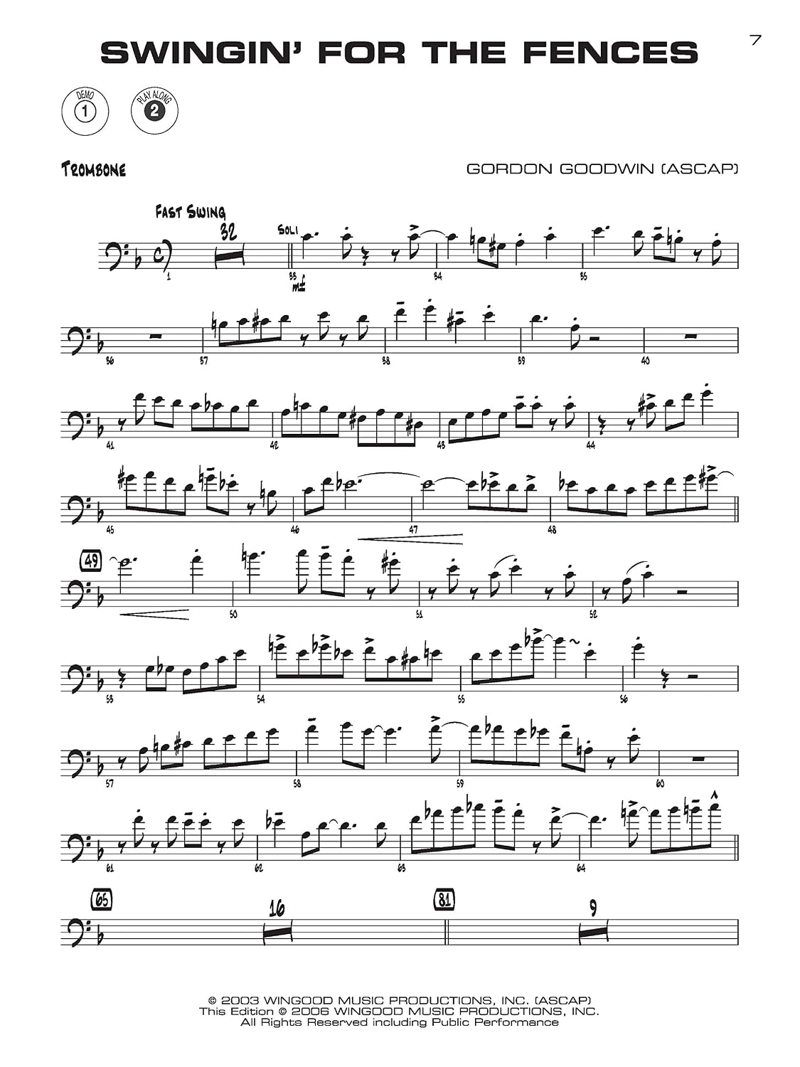 Gordon Goodwin's Big Phat Play Along: Trombone, Book & Online Audio/Software (Jazz Play-Along Series)