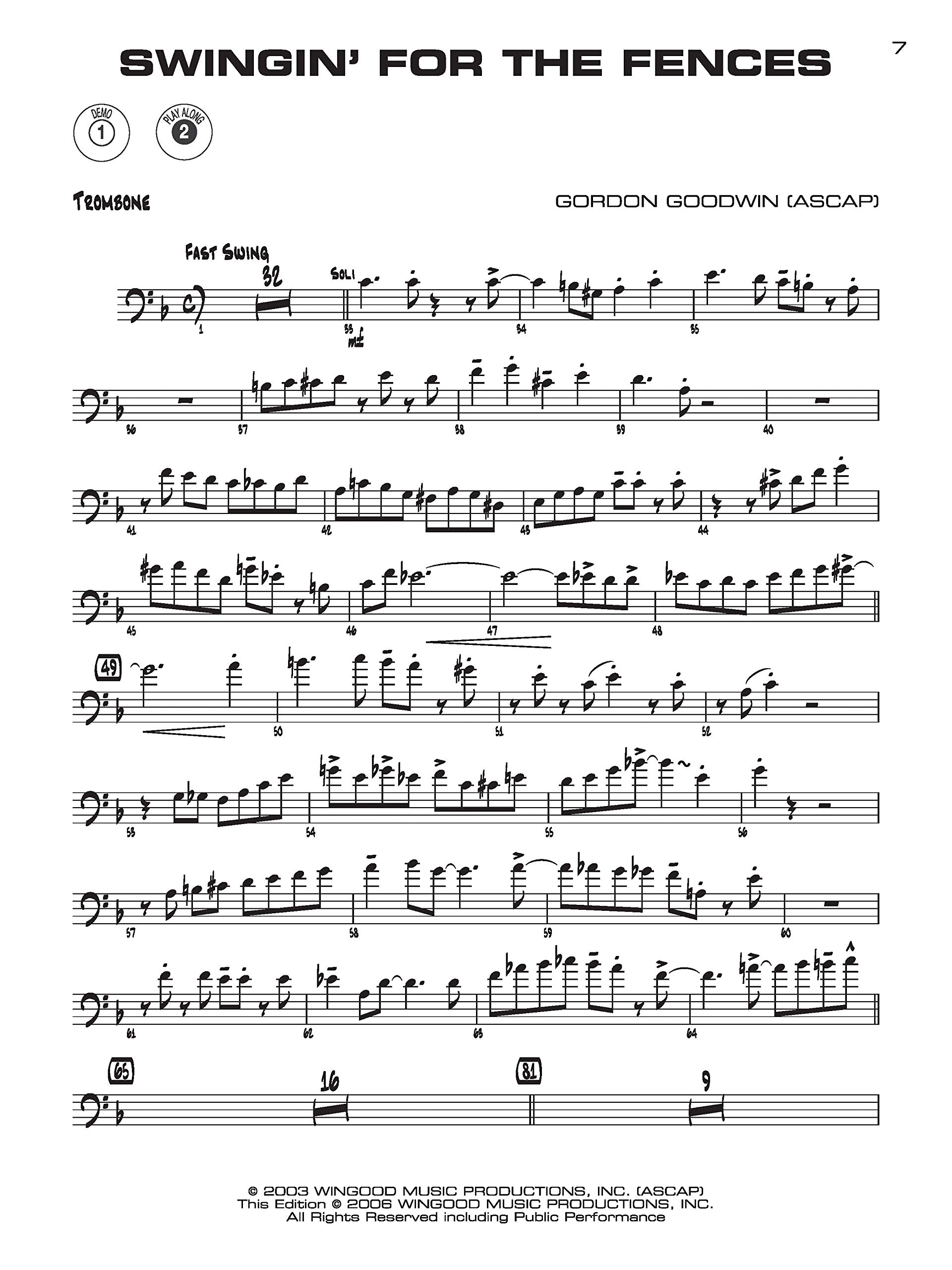 Gordon Goodwin's Big Phat Band Play-Along Series: Trombone: (incl. Online Code)