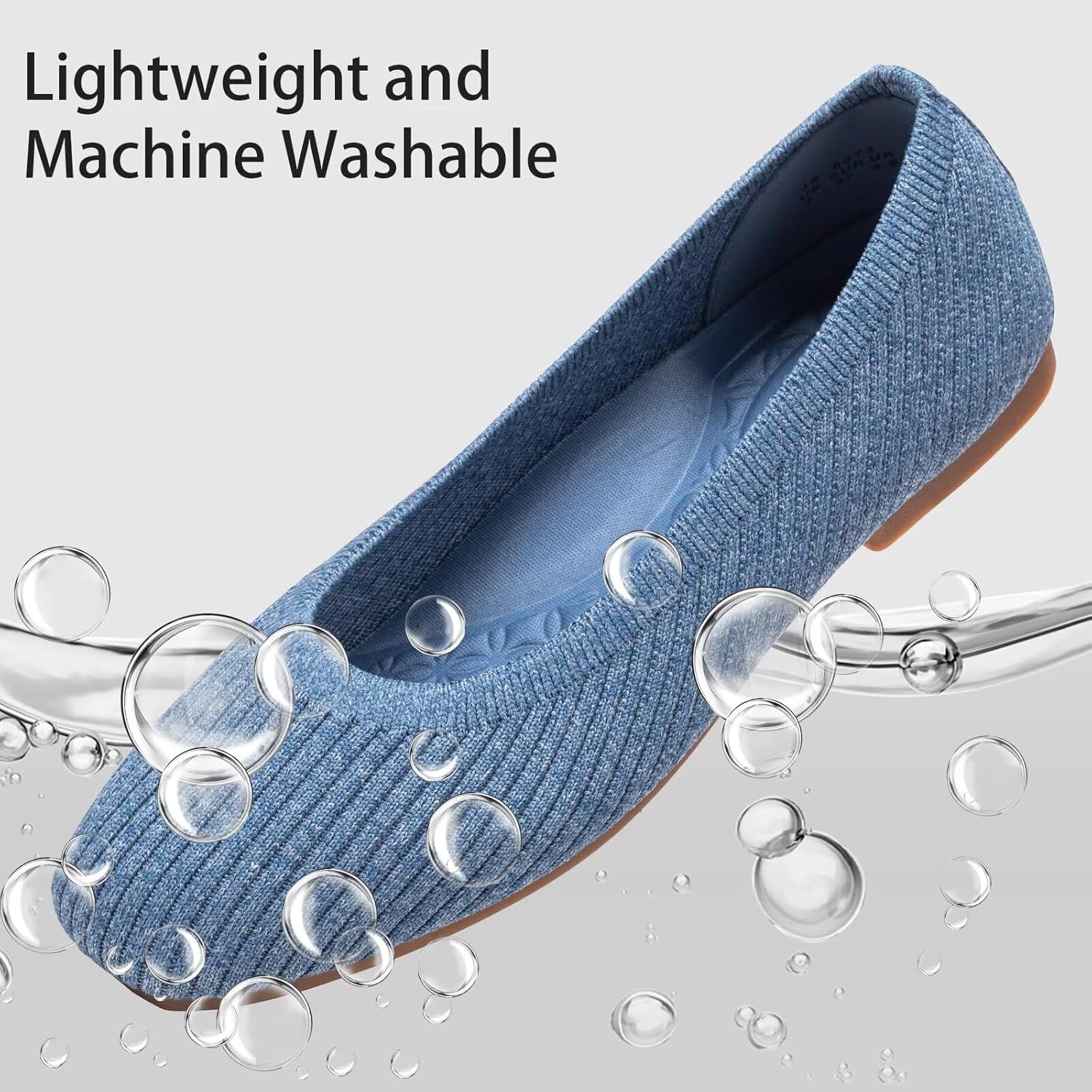 Frank Mully Women's Flats Square Toe Flats Comfortable Slip on Washable Ballet Flats Shoes for Women Dressy Work - Image 5