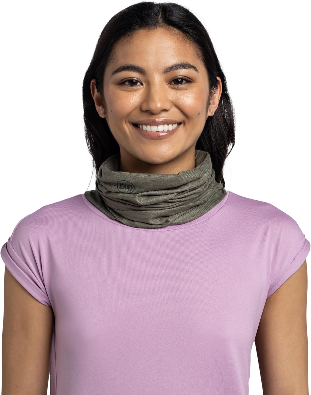 Buff CoolNet UV Neck Gaiter, UPF 50 Sun Protection, Breathable, Versatile, Quick Dry Face Mask, Solid Colors, Adult Size