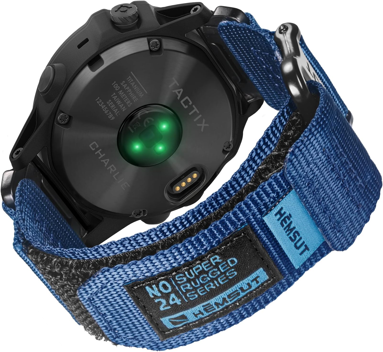 Compatible With Garmin Watch Band, Super Rugged Nylon Sports Strap With Woven Loop Design, For fēnix/Forerunner/Vivoactive/Approach/MARQ/quatix/D2 Series Tough Replacement Band For Men