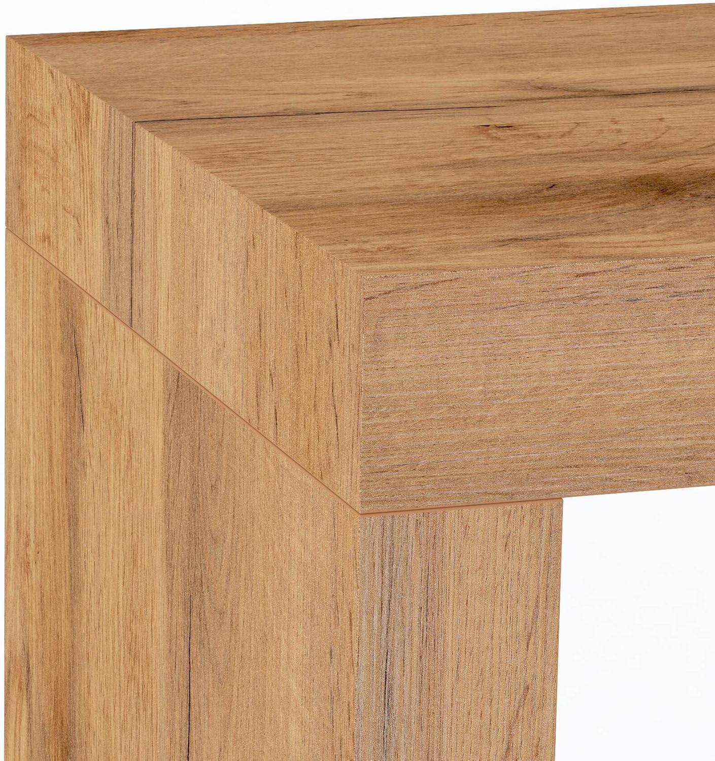 Mobili Fiver, Evolution Desk 70.9 x 23.6 in, Rustic Oak with Two Legs, Made in Italy