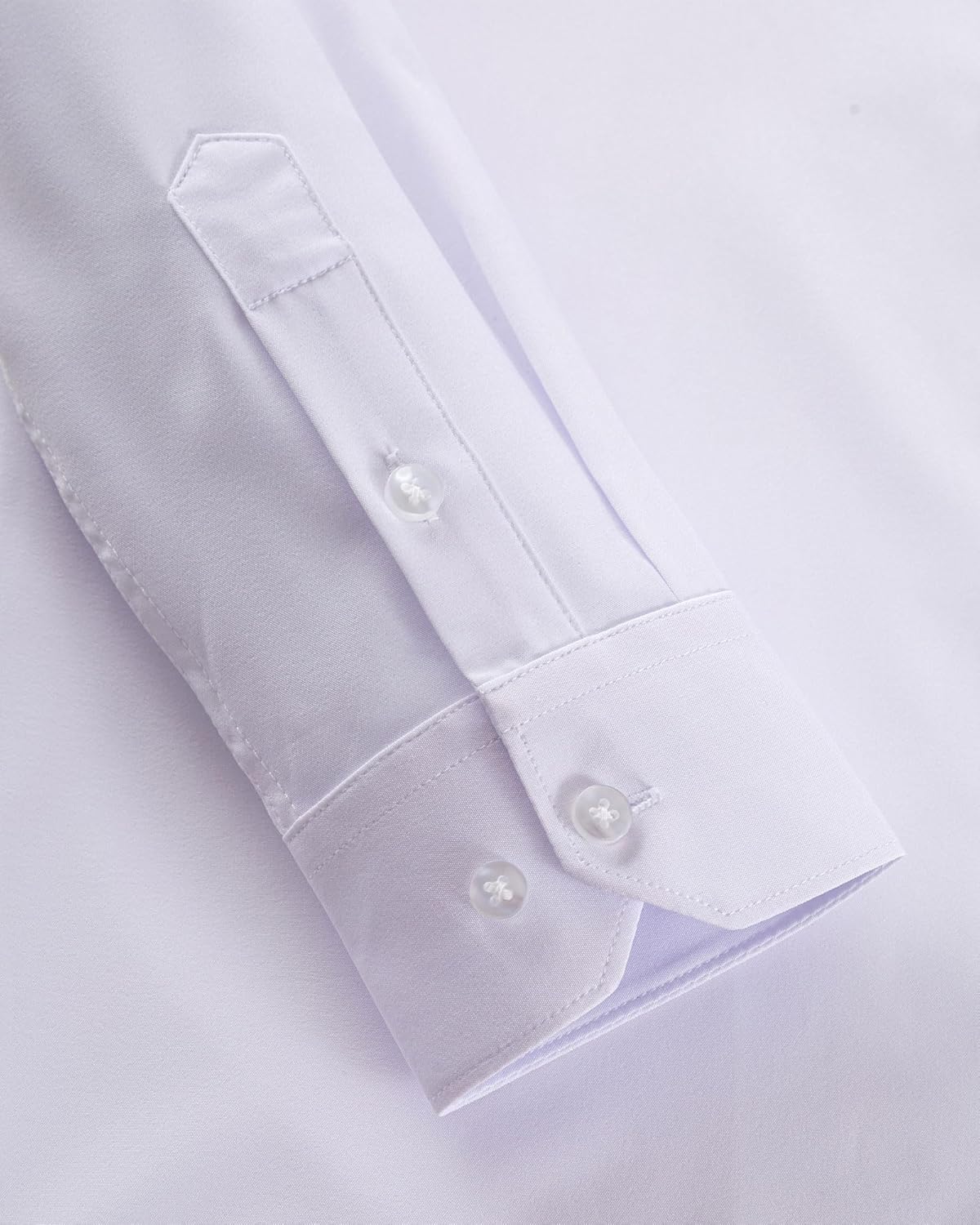 Boys Button Down Shirt, Long Sleeve Dress Shirts, 4-Way Stretch, Wrinkle-Free, Formal School Uniform - Image 6