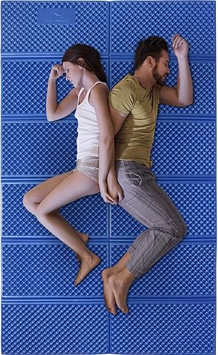 Almohadilla de dormir plegable a prueba de humedad, colchoneta de dormir ligera para acampar, senderismo, mochilero, cojín suave y compacto, colchón