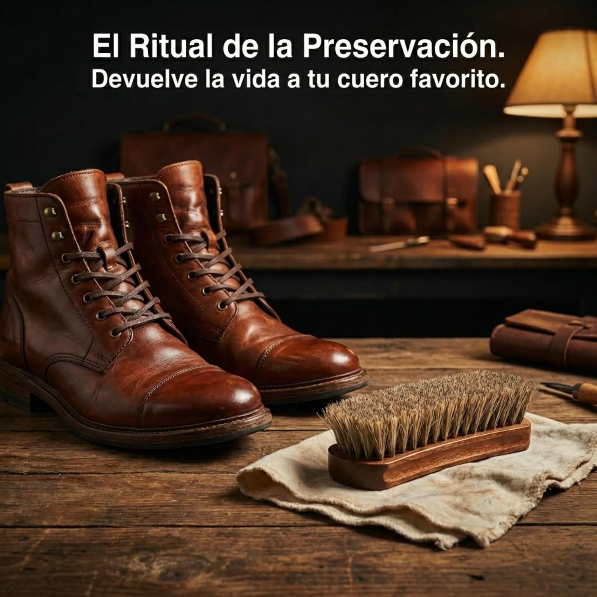 Kaps Cepillo para Zapatos, Cerda de Pelo Natural, Limpiar y Pulir (15cm)