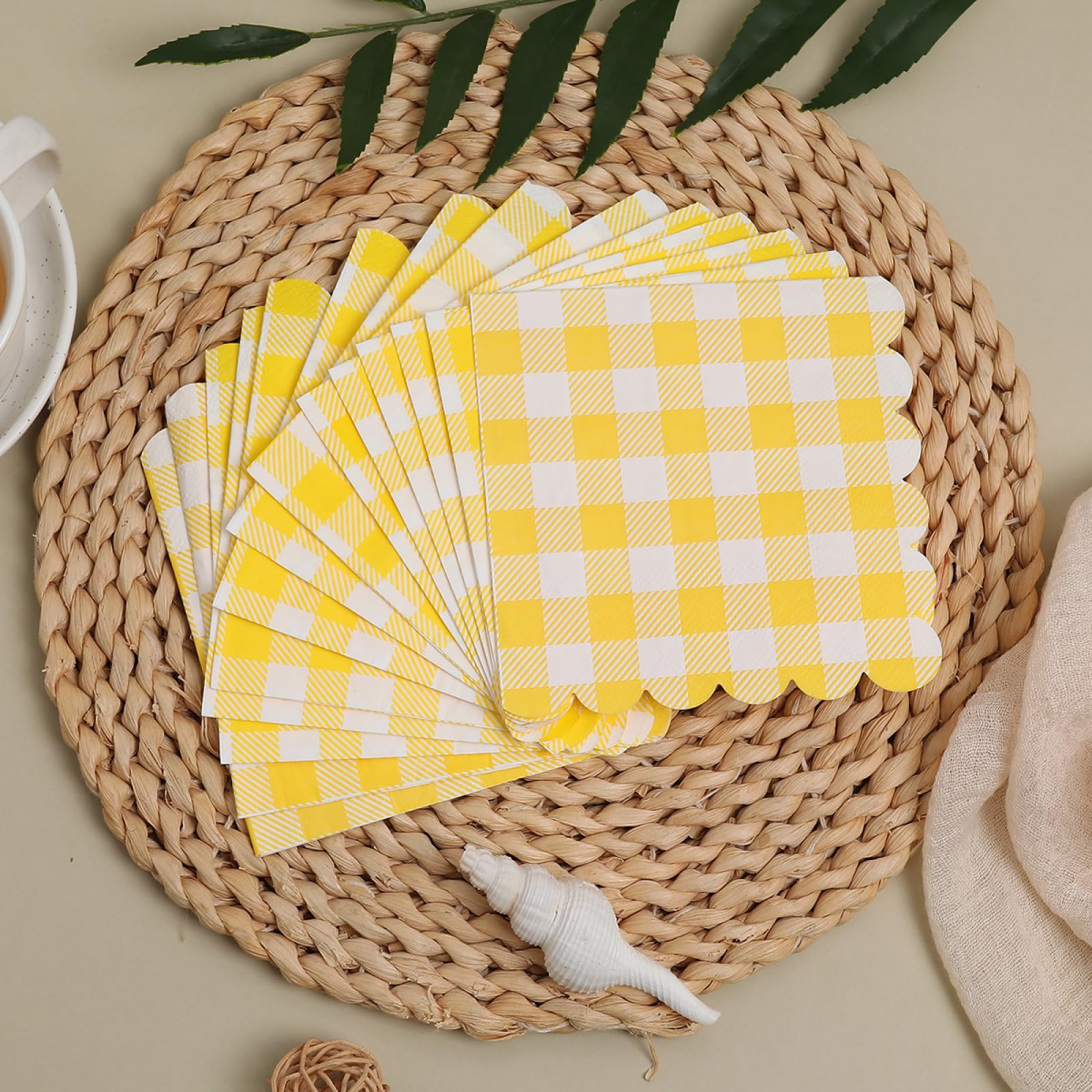 Servilletas Papel Blanca Limón Amarillo Servilletas Decoupage Decoradas Papel Higienico Desechables Toilet Paper Cumpleaños Cocktail 2 Capas Paper Towels Bodas Fiesta Jardín 30 Paquetes(33x33cm）