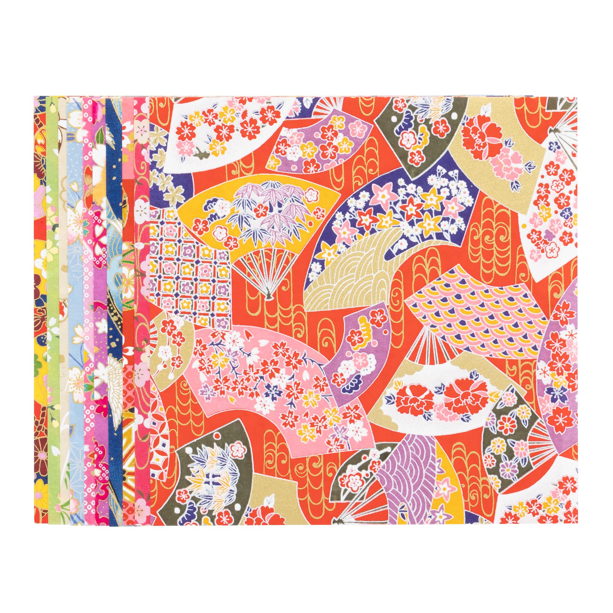 Amazon | 和紙かわ澄 特撰 手染め 京 友禅和紙 千代紙 15×15cm 柄