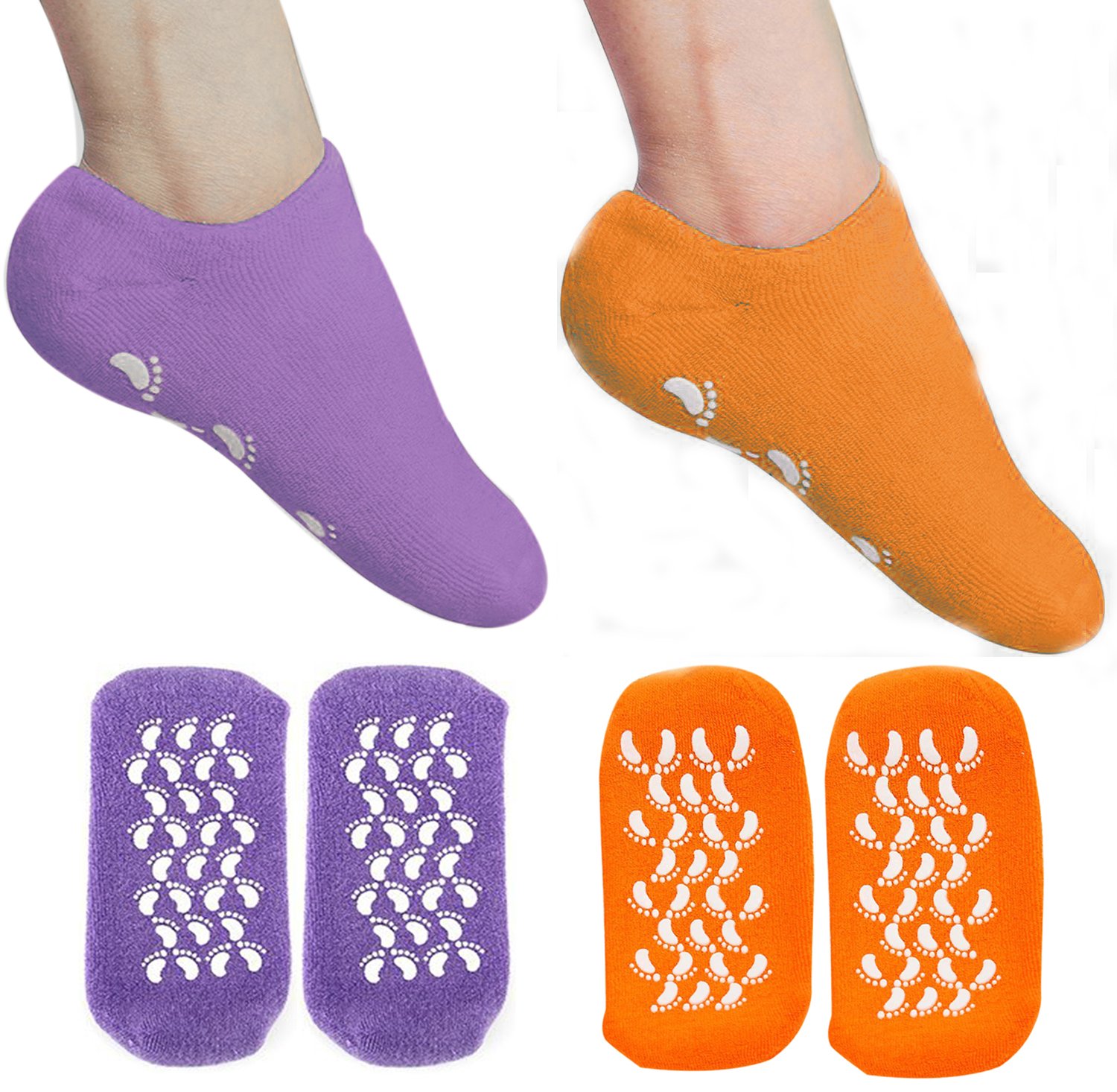 FOCUSAIRY Moisture Gel Socks Moisturizing Socks with Spa Quality Gel for Repairing
