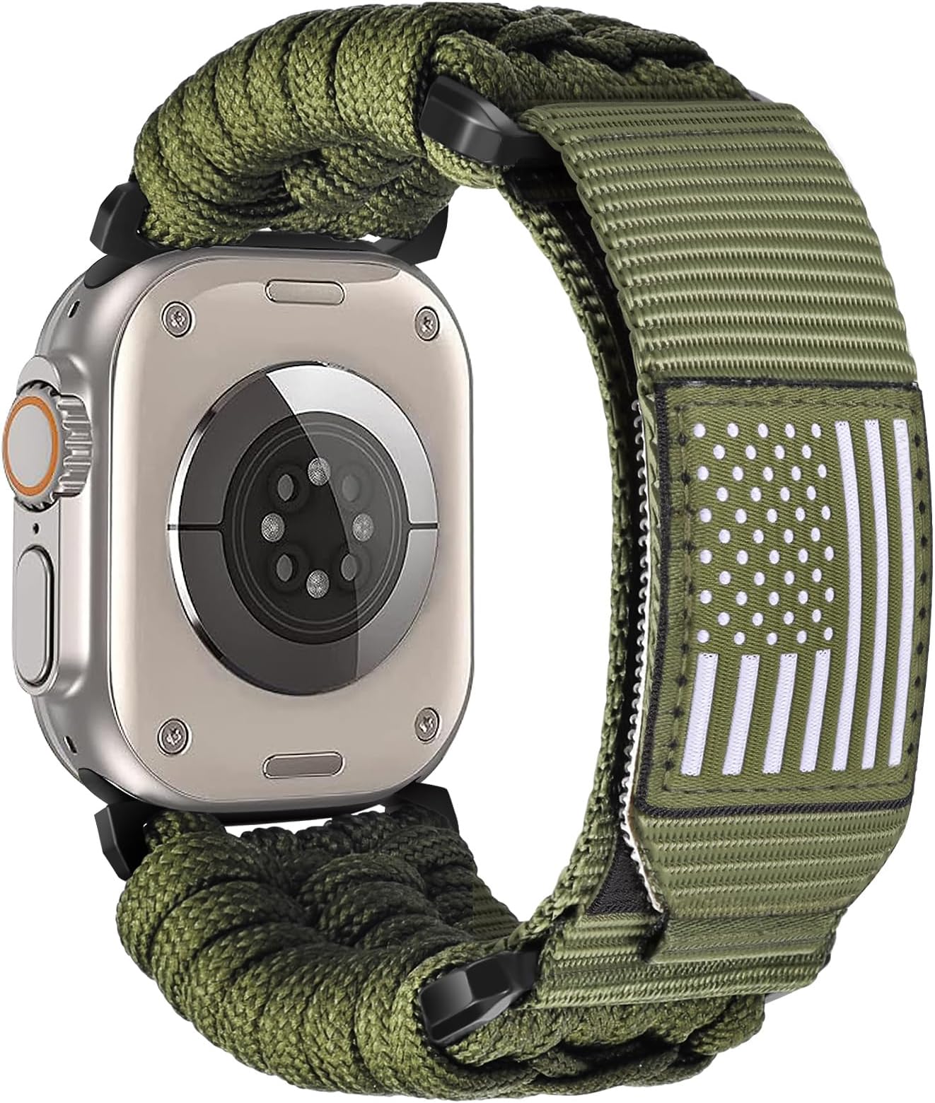 CAGOS Rugged Nylon Apple Watch Ultra 3/Ultra 2 Band for Men 49mm 46mm 45mm 44mm 42mm, Breathable Braided Nylon Strap Sport Loop Adjustable Wristbands for iWatch Bands Series 11 10 9 8 7 6 5 4 3 2 1 SE Ultra