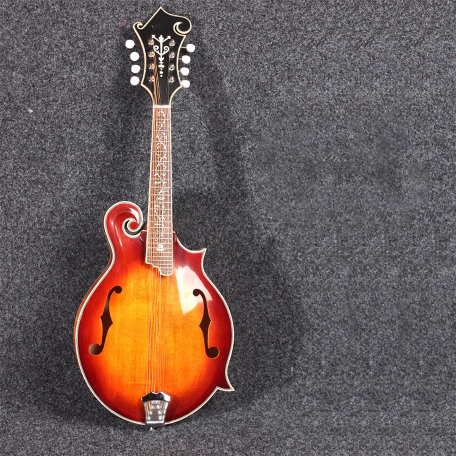 Mandolin Instrument Kit Handmade Professional All-solid Mandolin With Gradient Red Bright Color - Image 2