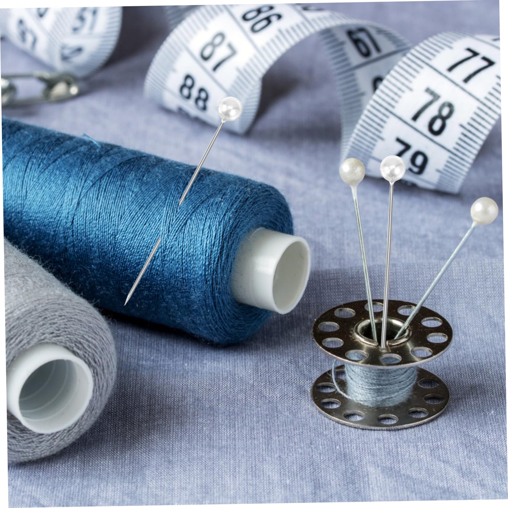 OSALADI 100 Alfileres con Cabeza Esférica para Costura y Proyectos de Manualidades, Metal Resistente para Decorar y Marcar Precisión