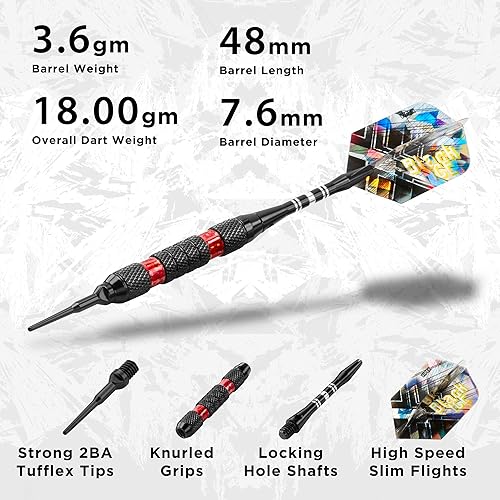 Miniatura 2 de Viper Black Ice - Dardos de punta suave