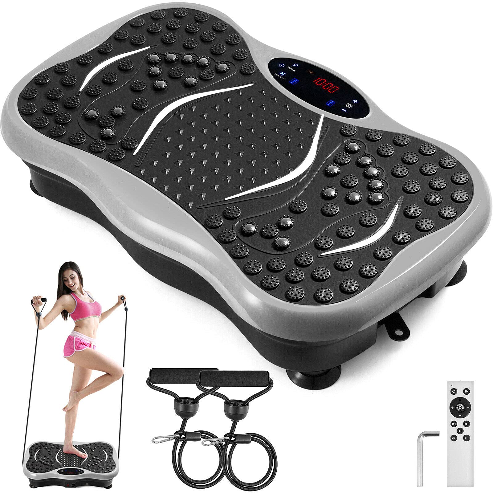 Photo 1 of Happybuy Vibration Plate Exercise Machine,Whole Body Exercise Vibration Fitness Platform