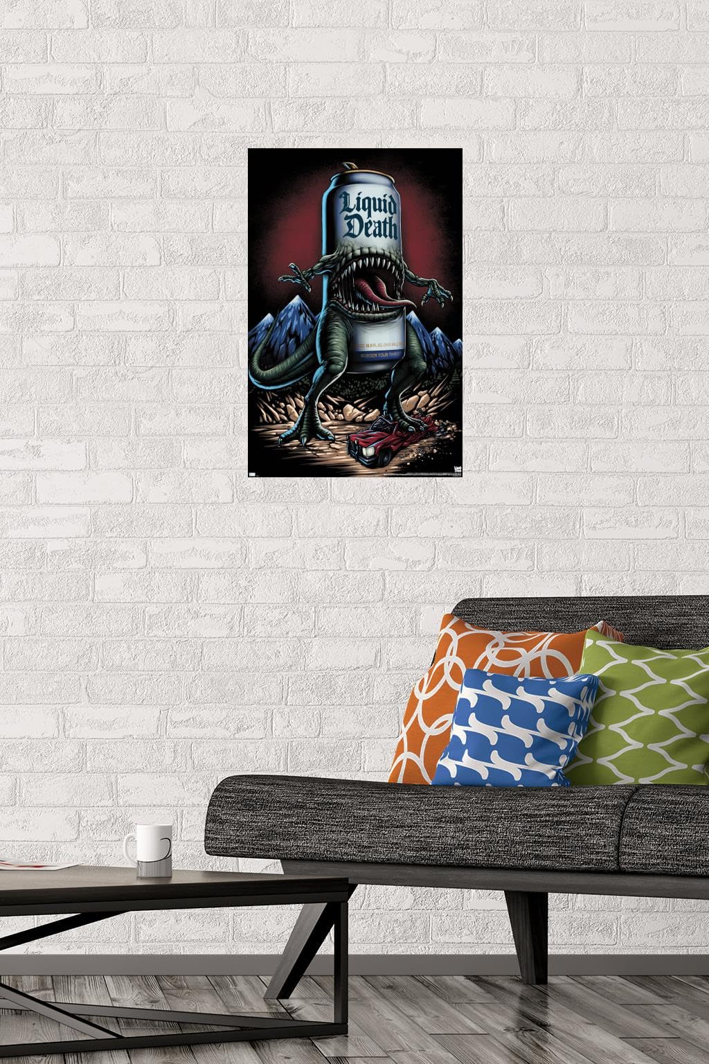 Amazon.com: Liquid Death - Reapersaurus Rex Wall Poster, 22.4L