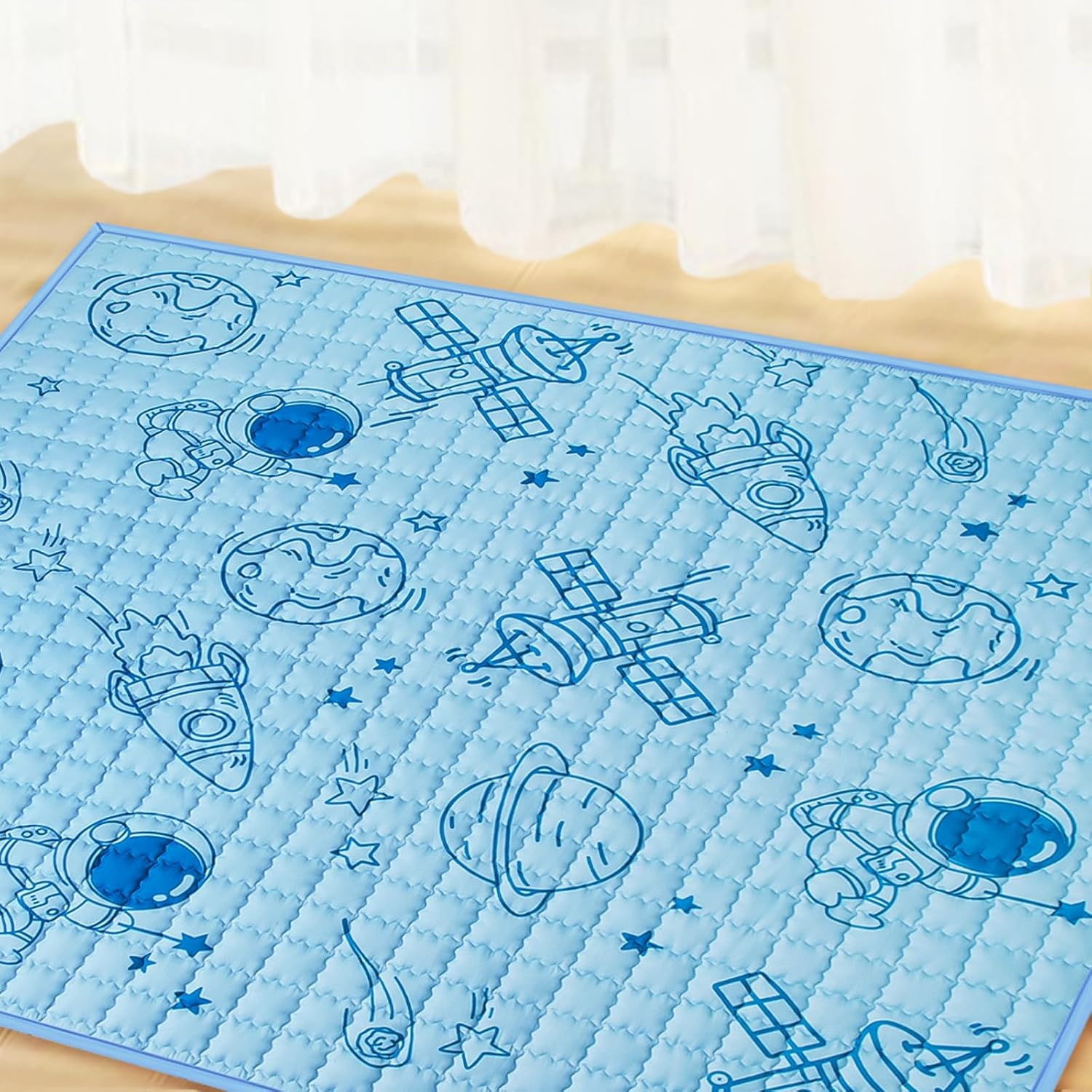 Baby Play Mat 71" X 59" Thick OnePiece Crawling Mat Baby