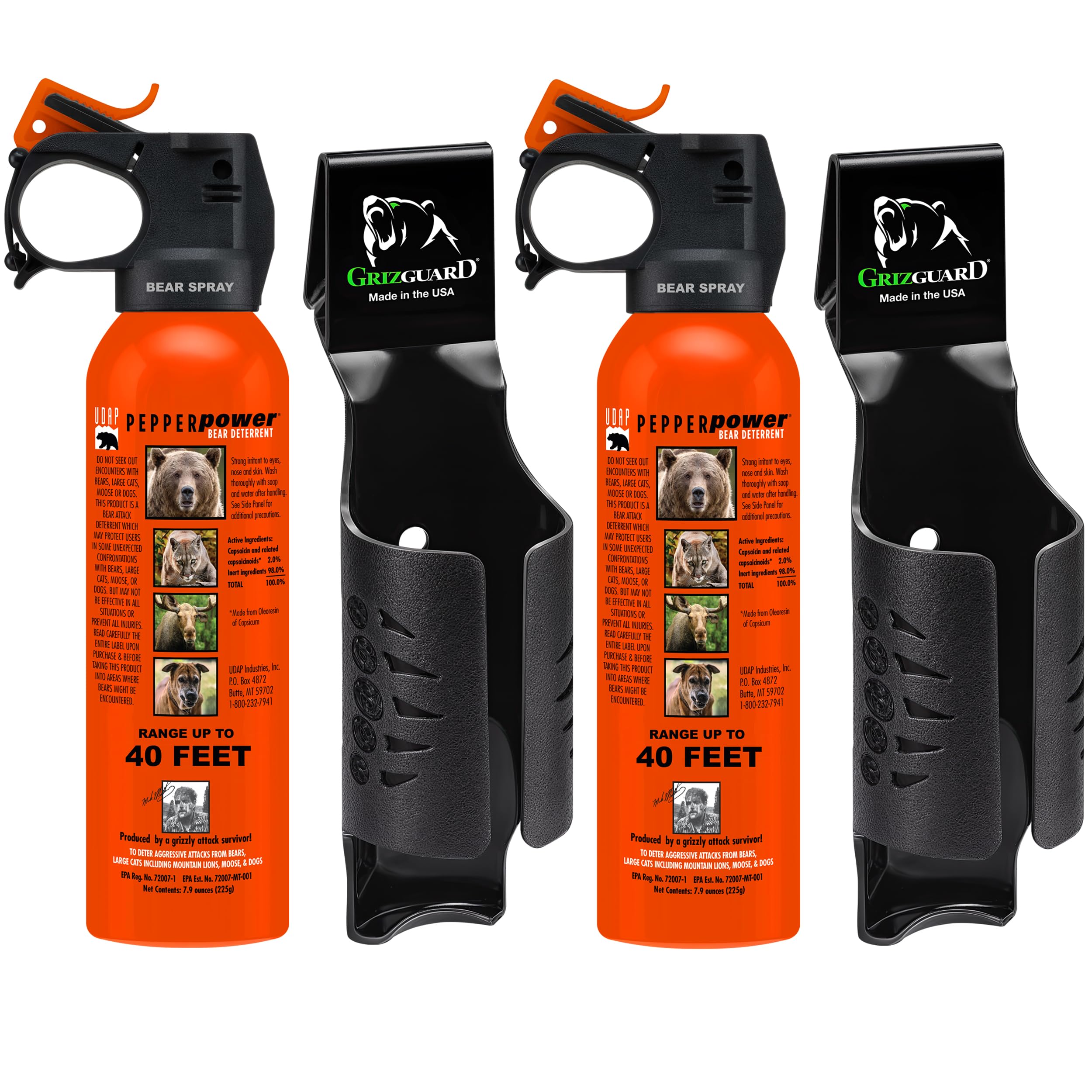 UDAP Pepper Power Bear Spray 2-Pack
