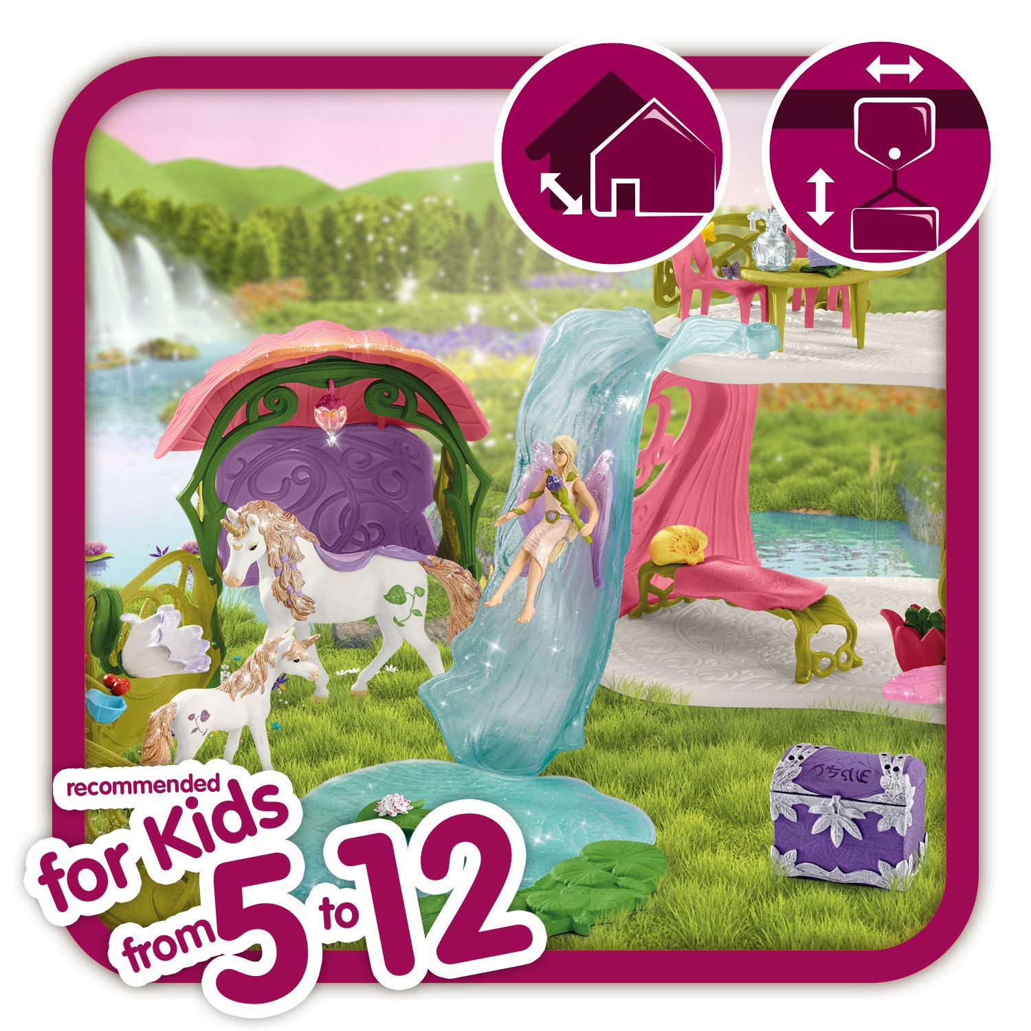 schleich glittering flower house