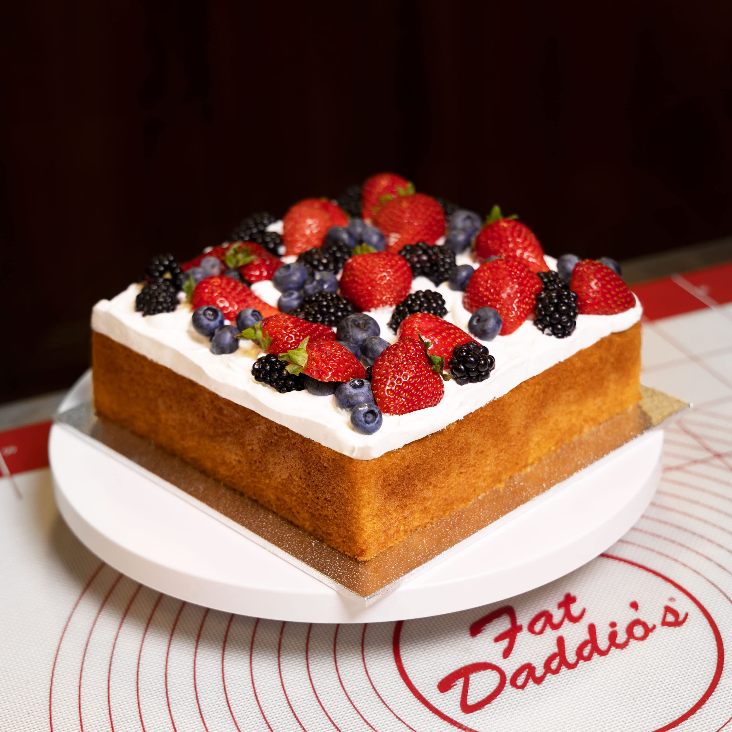 Fat Daddio's anodowane aluminium kwadratowa forma do ciasta, 25 x 10 cm