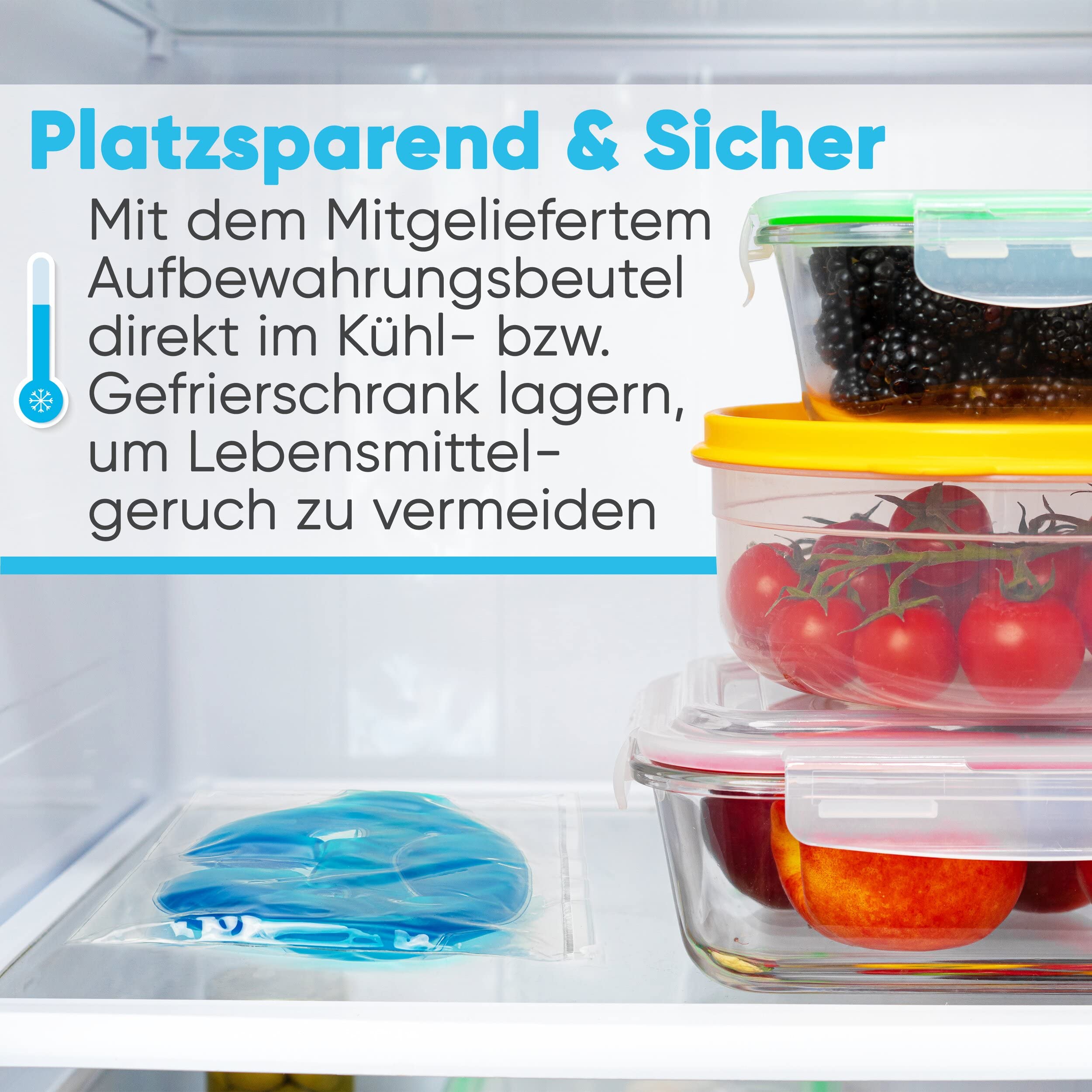ICEHOF Augenmaske kühlend - Angenehmes Obermaterial, mit Aufbewahrungsbeutel - Kühlbrille mit hochwertigem Gel - Effektiv Stirn bis Wange - Migräne Augen-Kühlmaske Gesicht Migränebrille