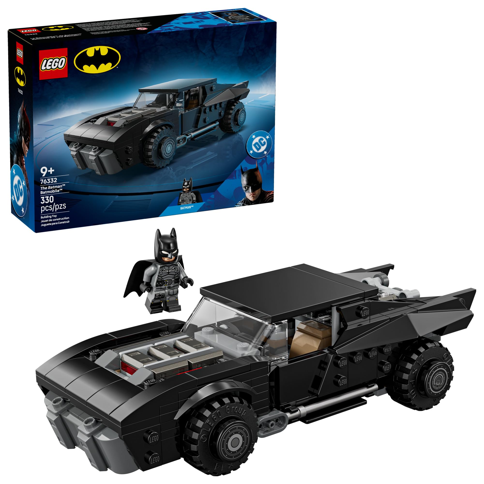 Photo 1 of LEGO DC Batman: The Batman Batmobile Building Toy for Kids - Building Blocks W/Batman Minifigure & Golden Coin - Super Hero Room Decor for Boys & Girls, Ages 9+ - Gift Idea for Birthdays - 76332