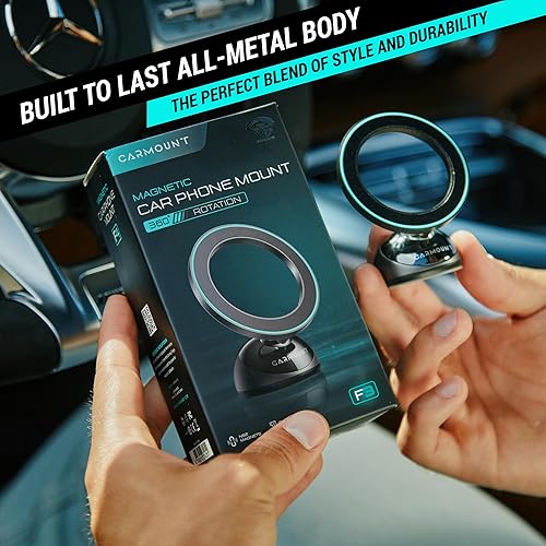 Miniatura 3 de para soporte de coche MagSafe  20 imanes súper fuertes  Soporte magnético de teléfono totalmente metálico para tablero de automóvil  Ajuste