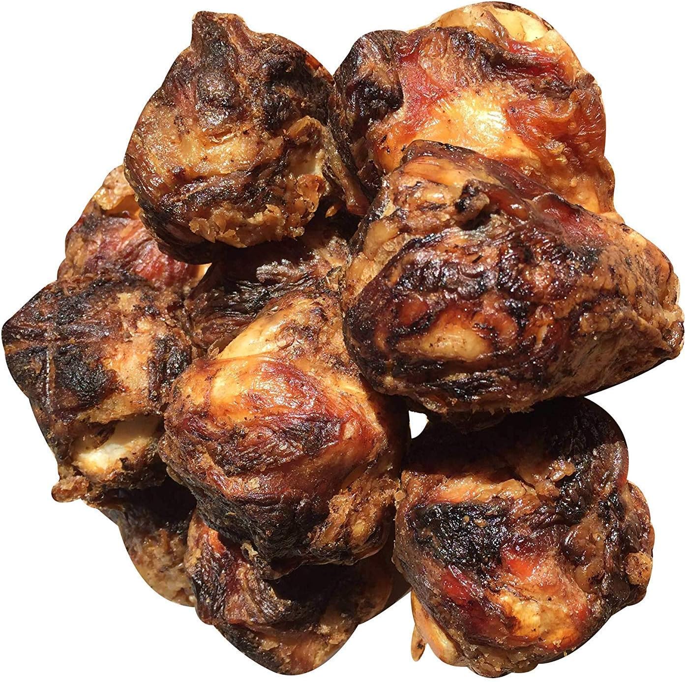 Single Ingredient Dog Bones Made in USA for Small and Medium Breed Dogs Who Struggle with Boredom Natural Meaty Beef Knee Cap Bone Chew Treats Best for K9s Up to 50 Pounds - 24 Pack