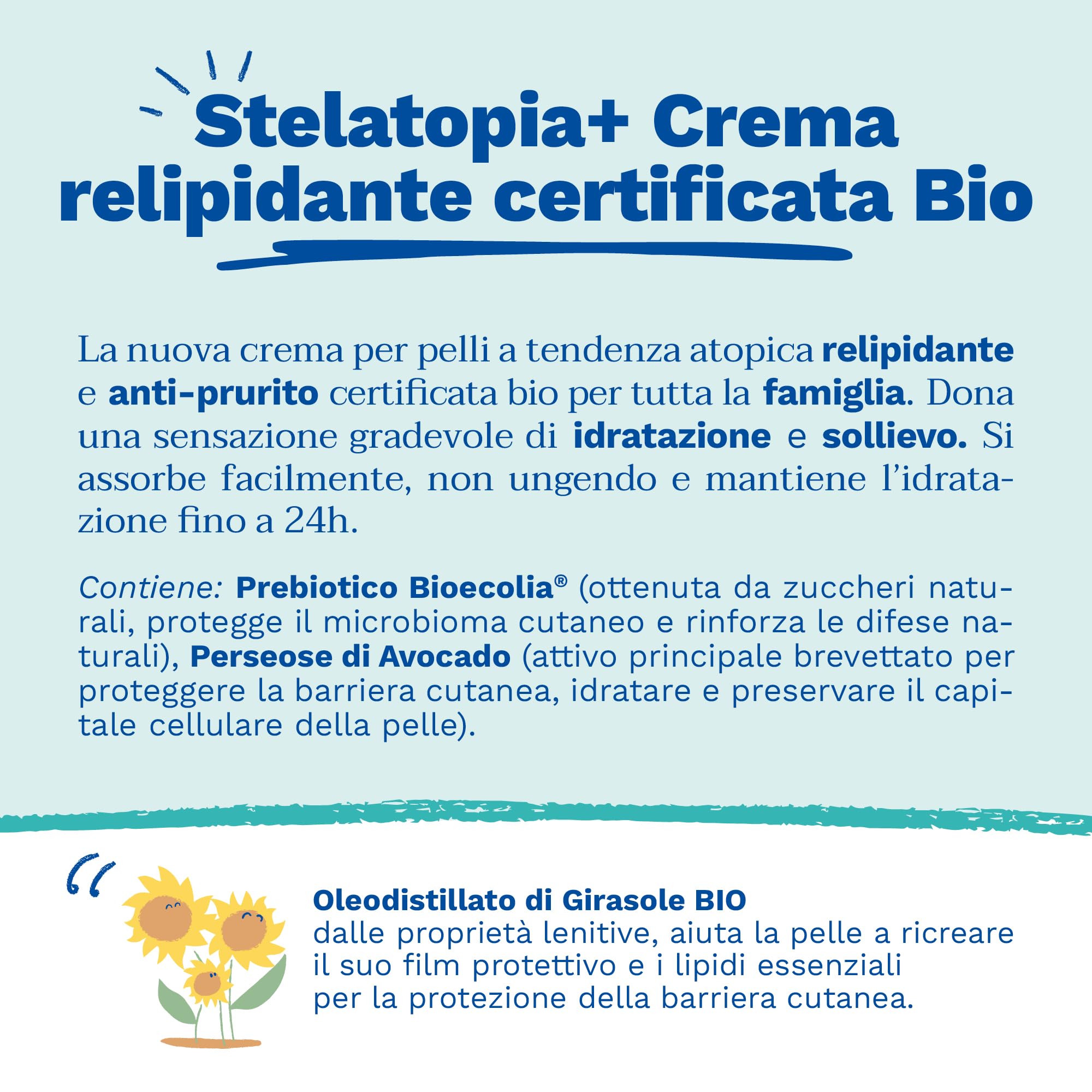 Mustela Stelatopia Crema BIO Relipidante Anti-Prurito Viso e Corpo 300ml Pelle Estrema Secchezza Dermatite Atopica 99% Ingredienti Origine Naturale