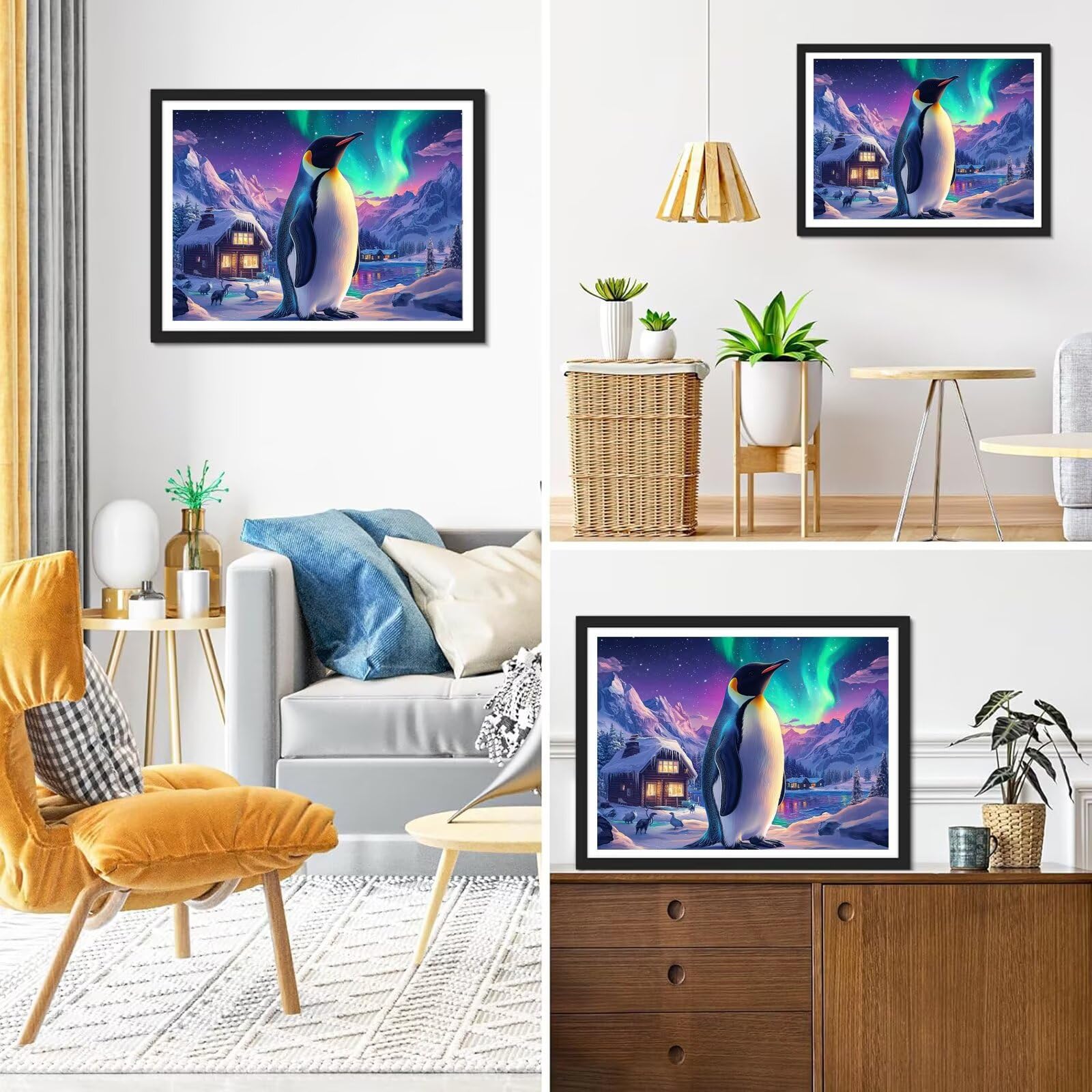 Diamond Painting Aurora, 5D Diamond Painting Erwachsene 70x90cm qw1-675
