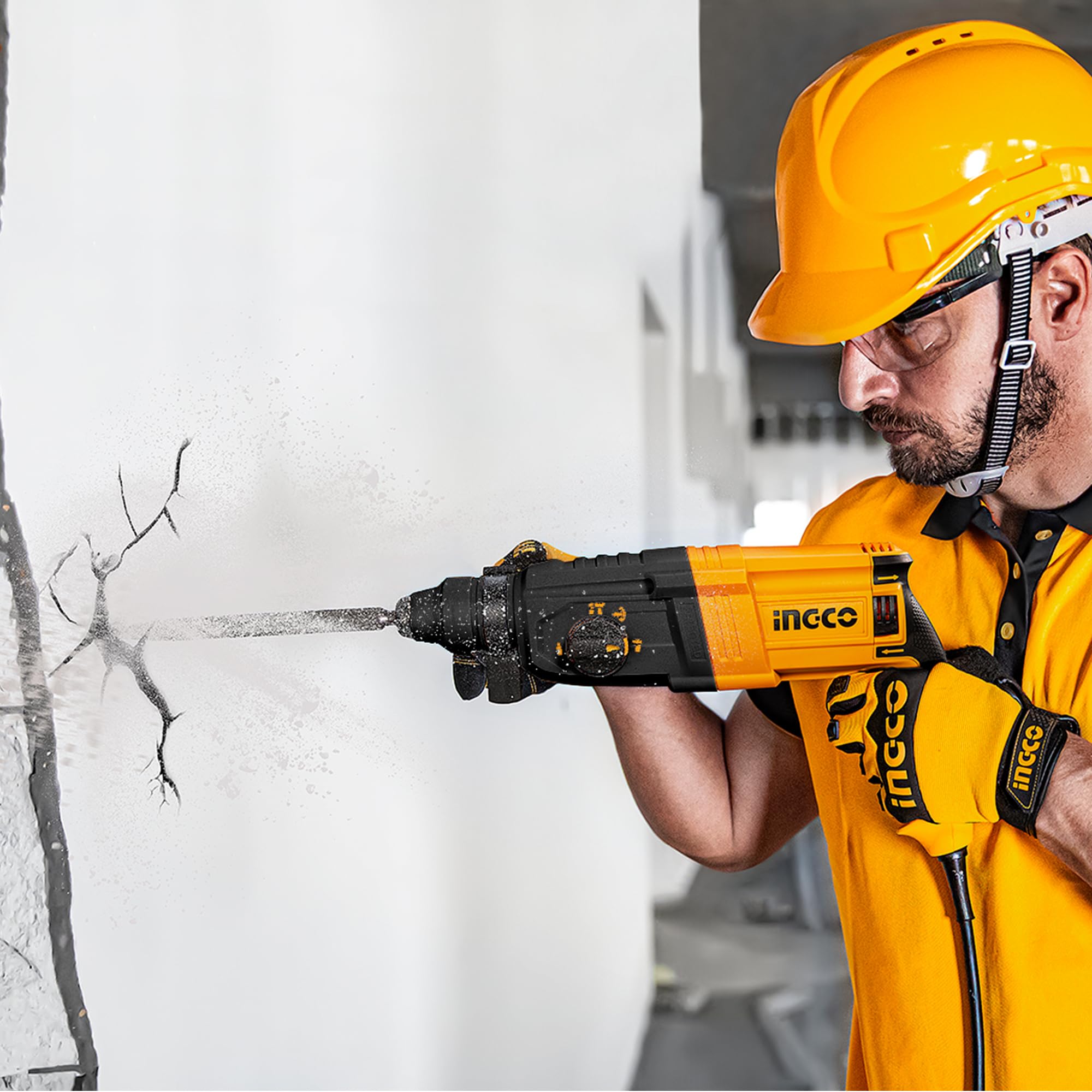 Ingco Rotary Hammer - 950W Power & 4-in-1 Function -5