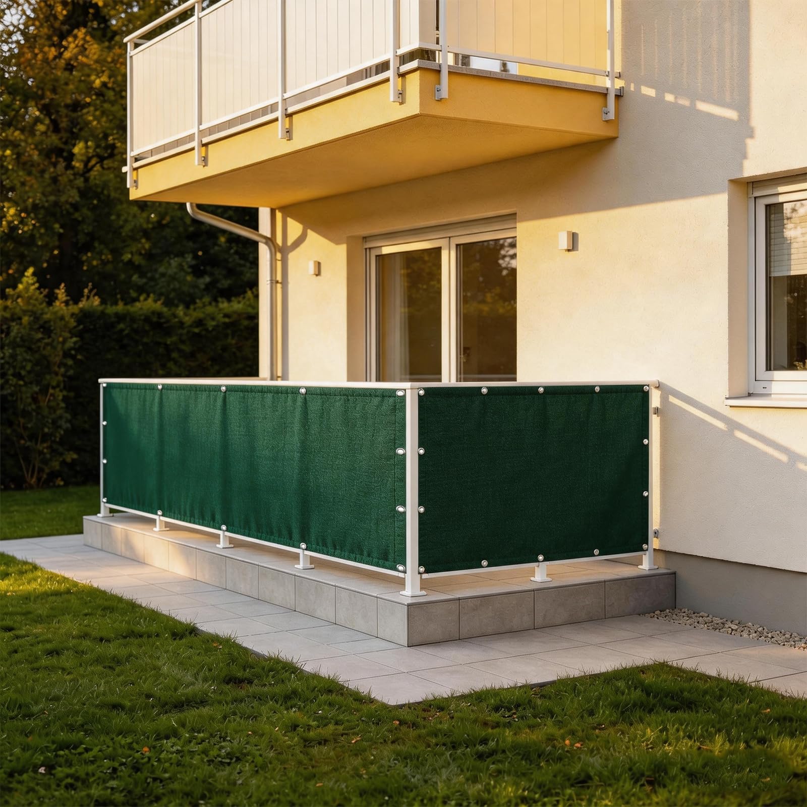 Brise vue pour patio habillage opaque de clôture contre le vent