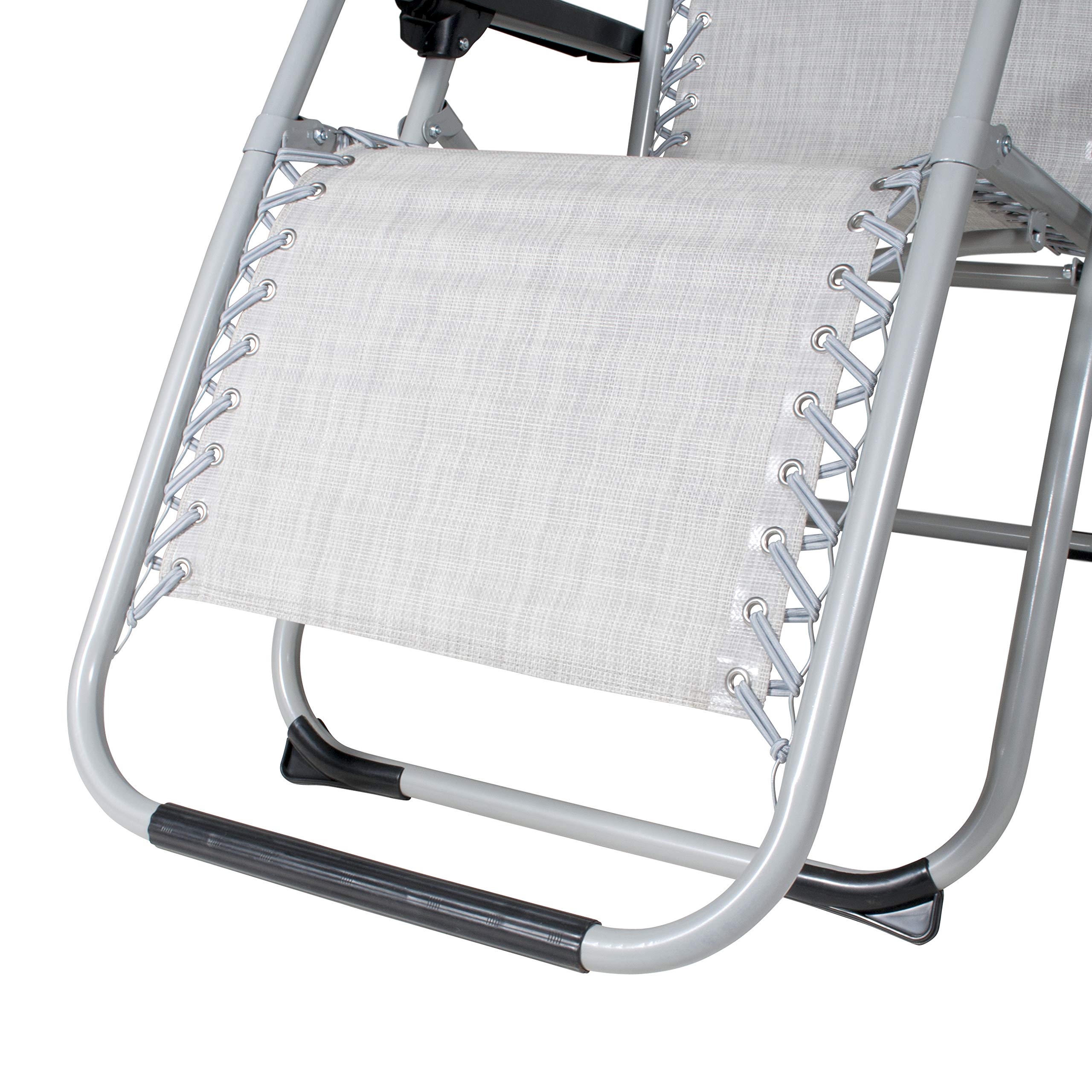 VERDELOOK Ibiza, Poltrona Sdraio Multi Posizione, 62x142x120 cm, Grigio