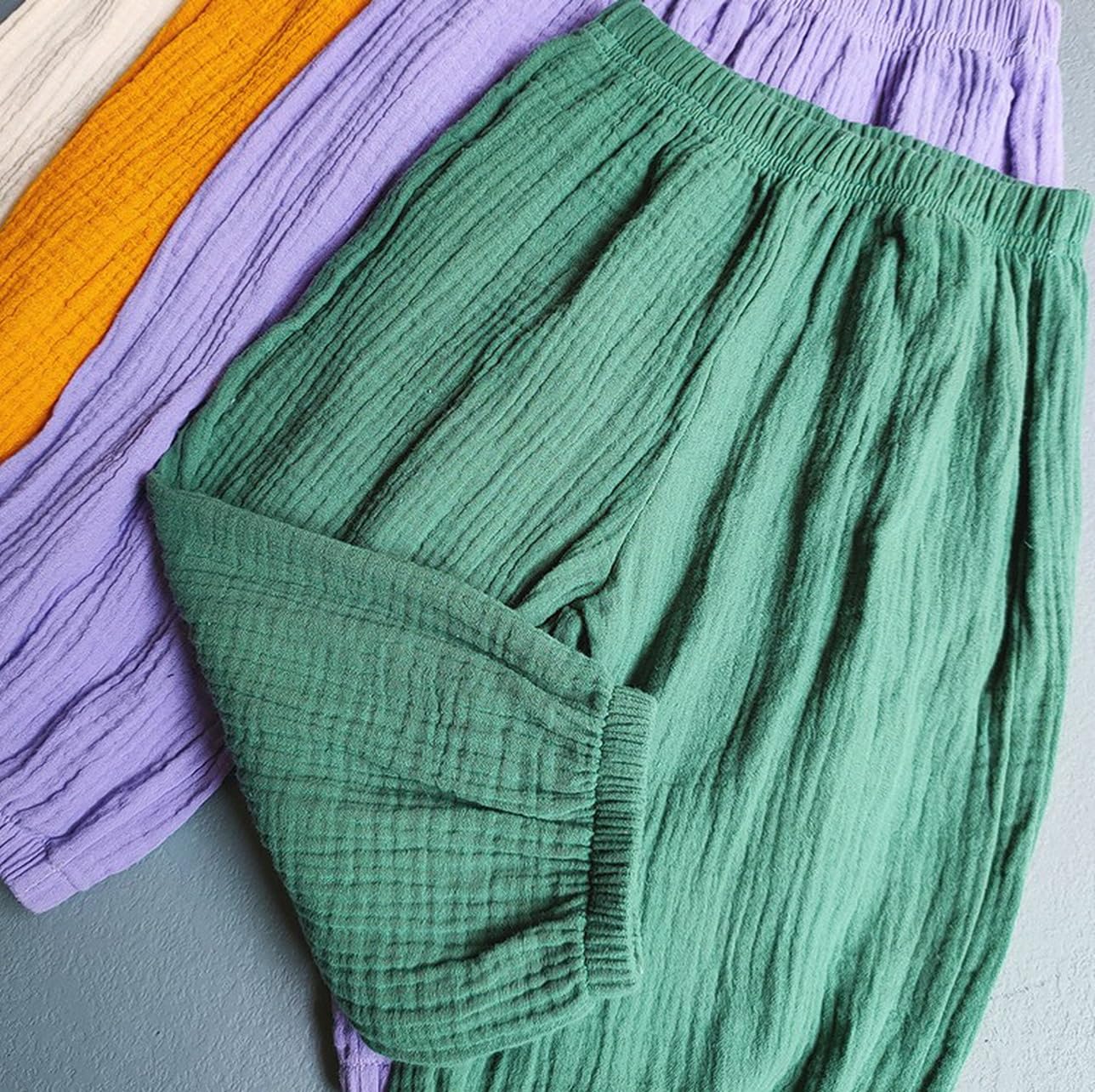 3 Pack Bambini Estate Primavera Elastico Basic Harem Pantaloni Toddler Baby Boys Girls Casual Cotone Lino Allentato Pantaloni Lunghi