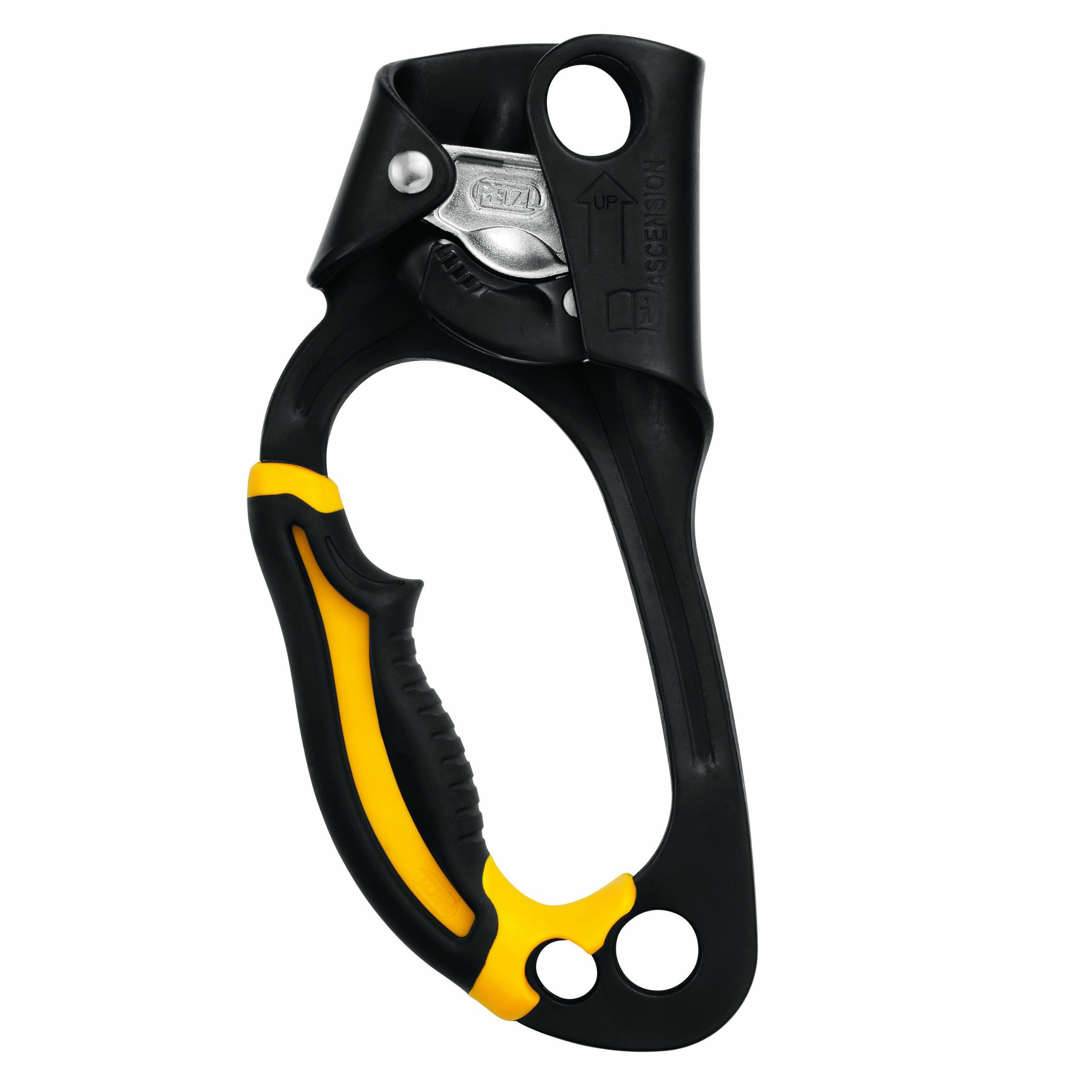 PETZL Ascension Ascender Left Black & Yellow B17WLA