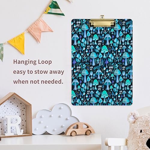 Miniatura 7 de Portapapeles de setas de acuarela de acrílico A4 tamaño carta con clip de metal para enfermeras, para la escuela, oficina, enfermeras, estudiantes,