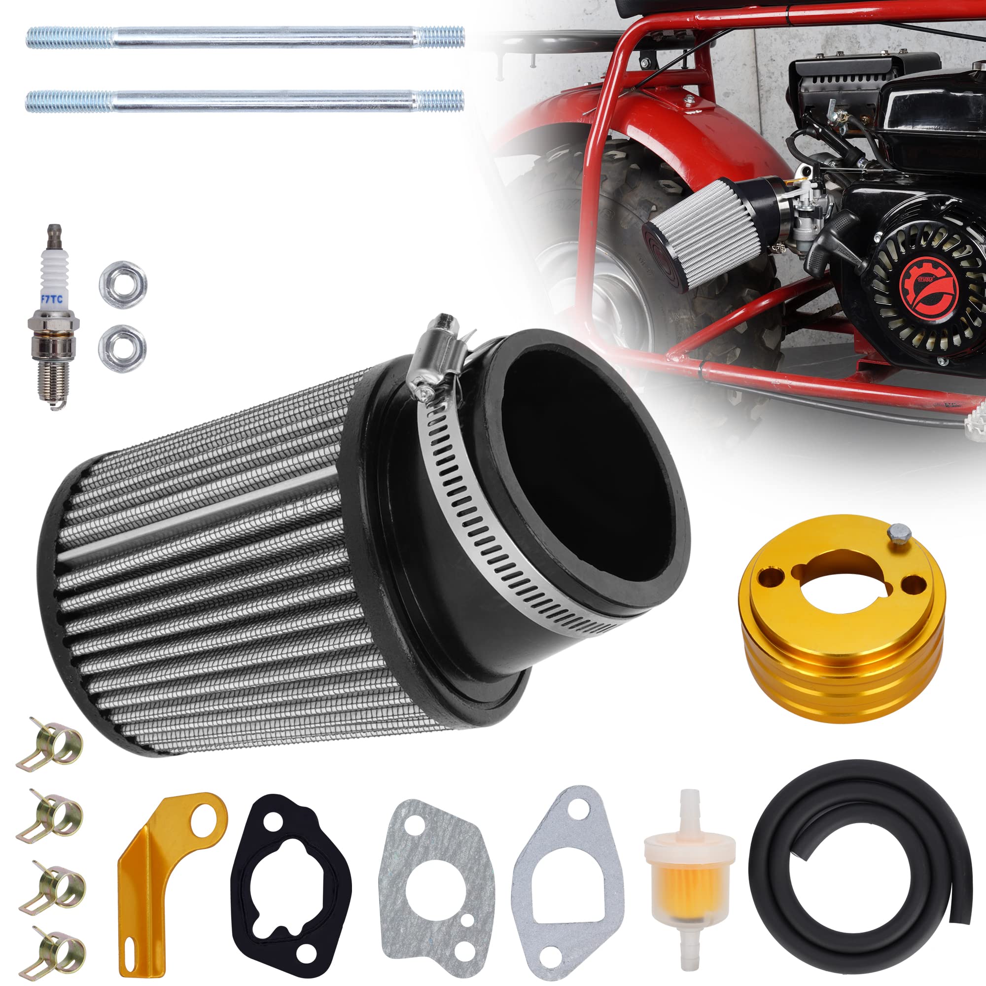 Harbor Freight Predator Air Filter Complete Carb Kit For Predator 212cc (Non-Hemi) - Includes Carb, Filter, Spark Plug & More Predator 212 Air Filter - Foto 12