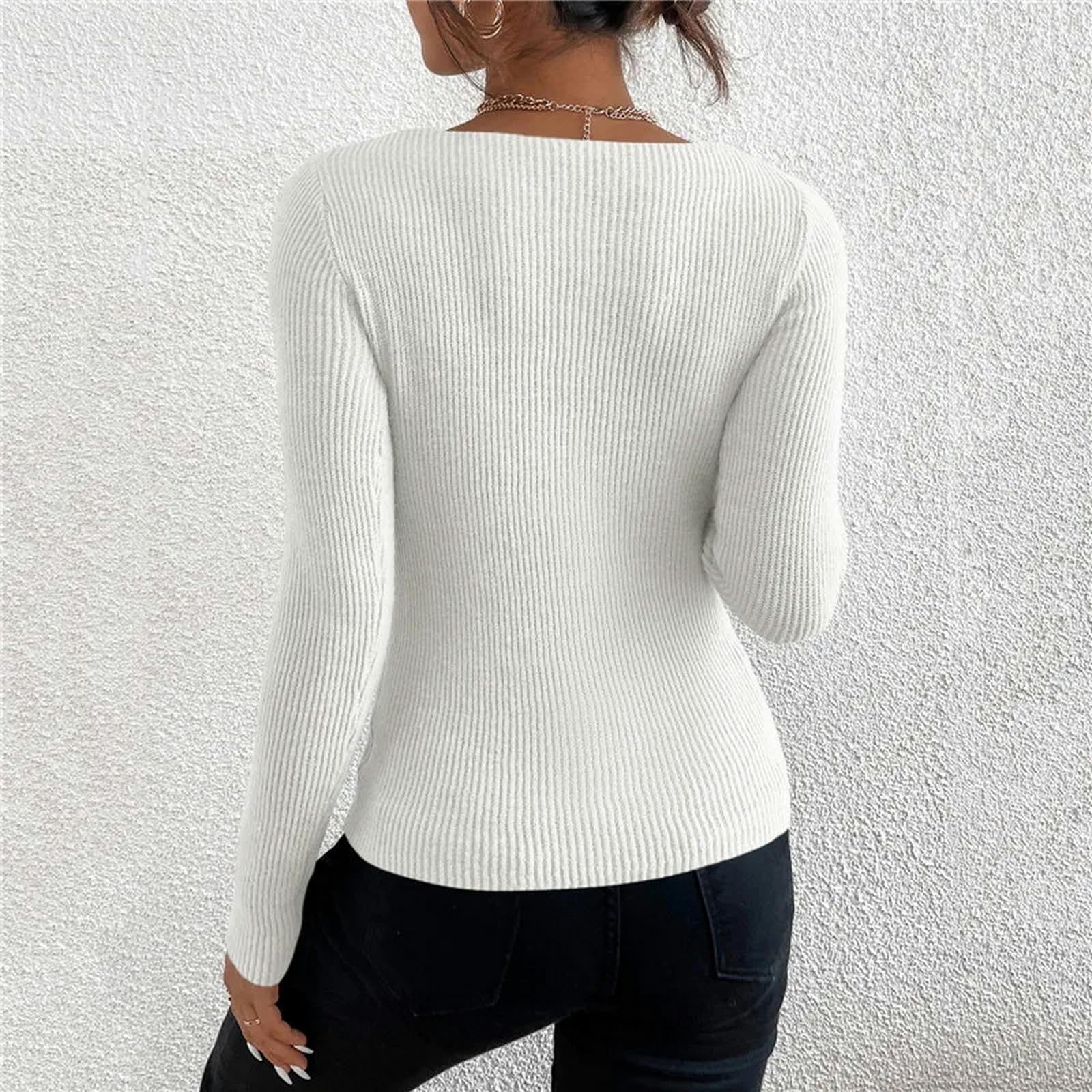 Maglione Donna Autunno Inverno Donne Solido Maglia V Collo Pull Maglione Femme Manica Lunga Pullover Jersey Tops